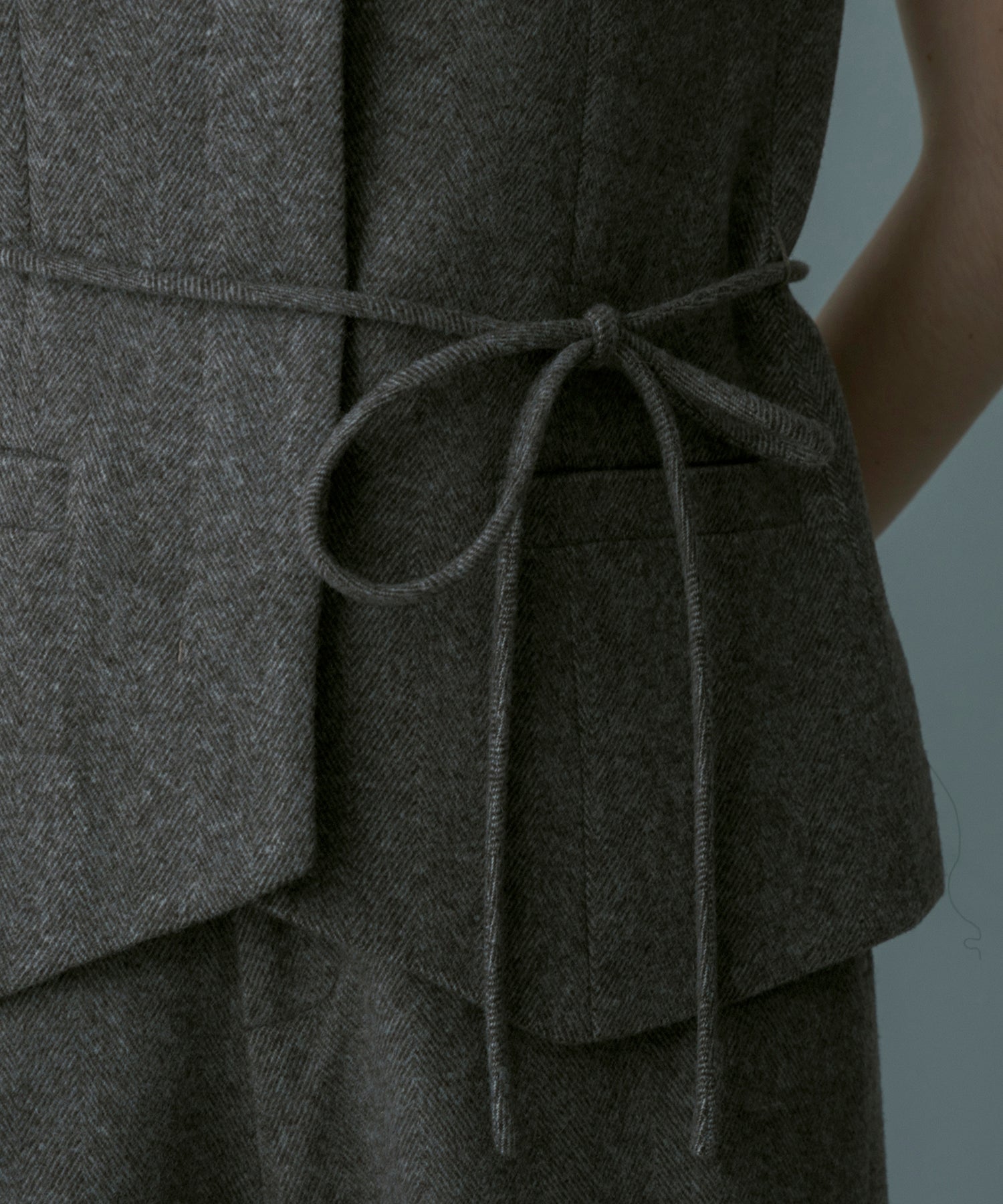 【3月中旬お届け予約商品】ヘリンボーン ウールジレ