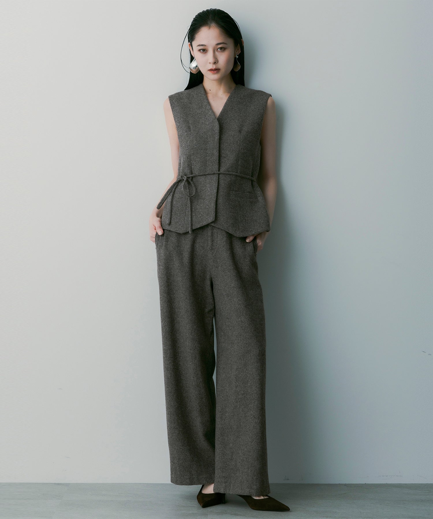 【3月中旬お届け予約商品】ヘリンボーン ウールジレ