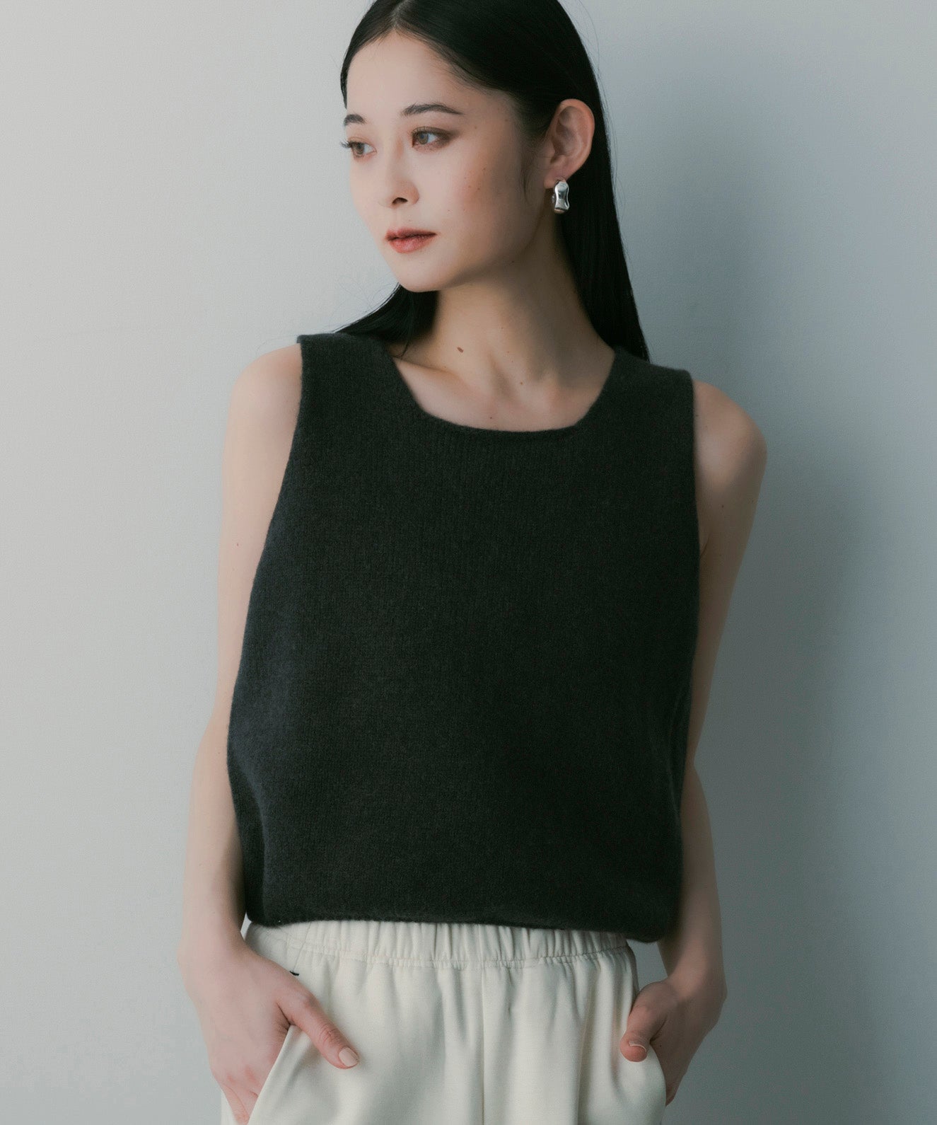 ウールニットベスト