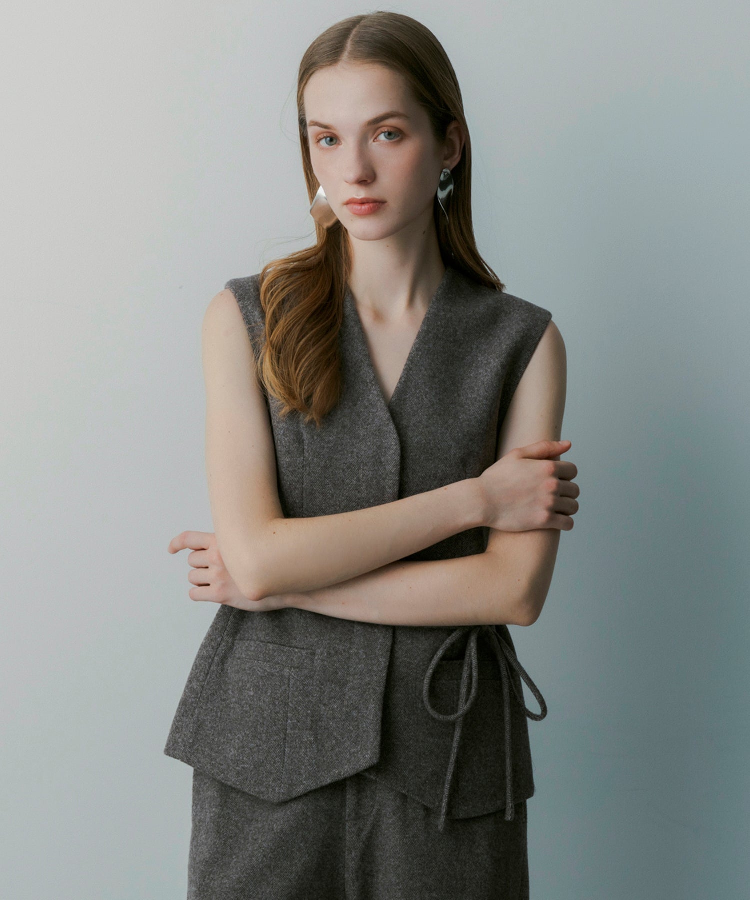 【3月中旬お届け予約商品】ヘリンボーン ウールジレ