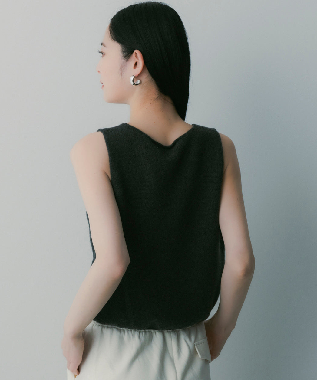 ウールニットベスト