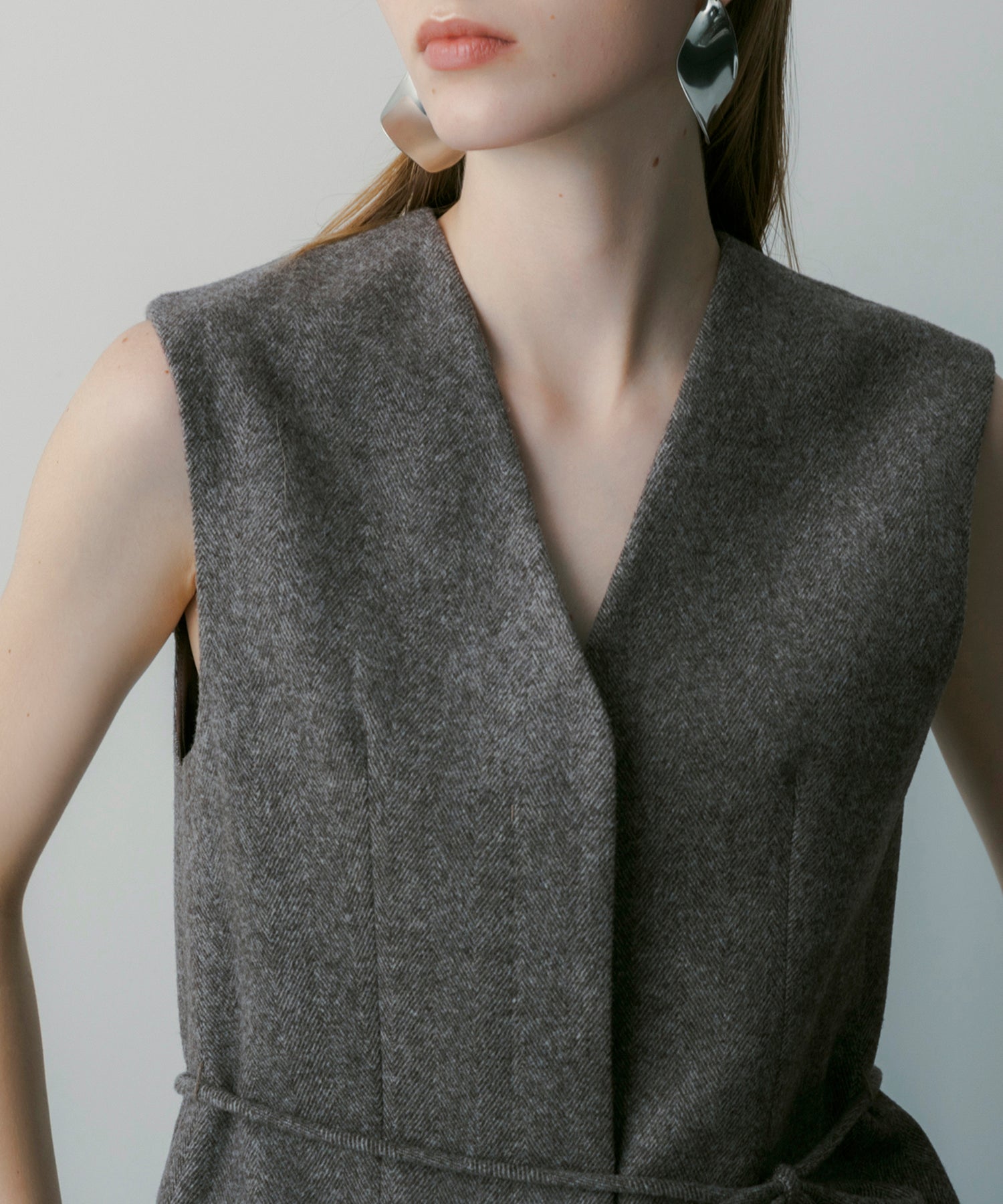 【3月中旬お届け予約商品】ヘリンボーン ウールジレ