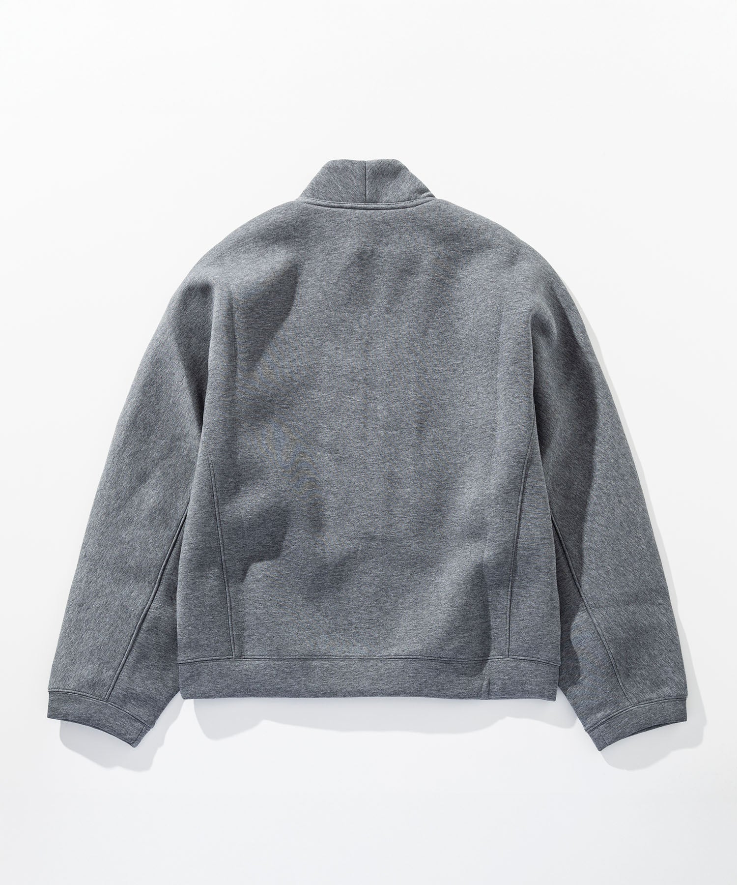 ハーフジップ モックネックプルオーバー