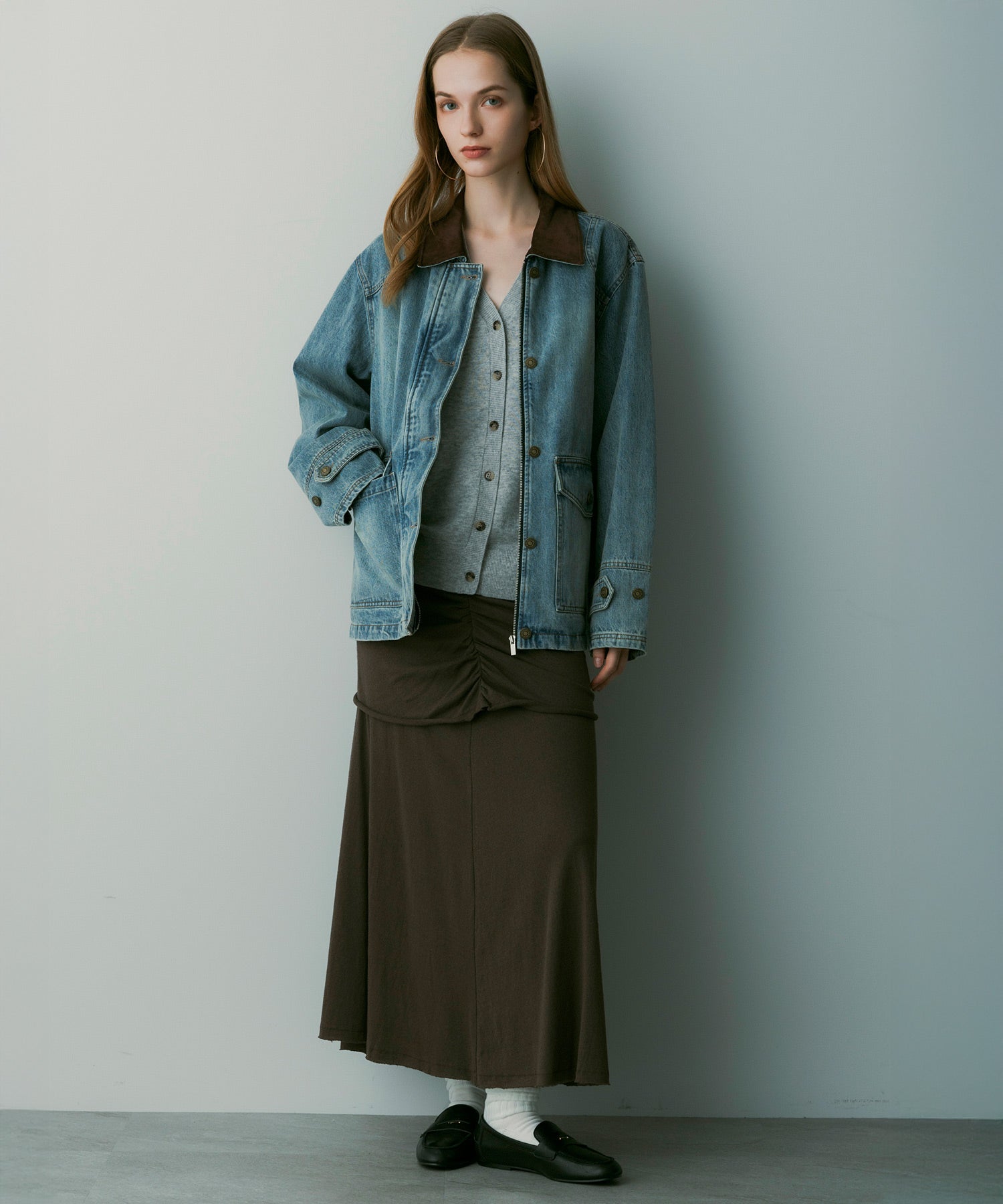 【12月上旬お届け予約商品】ヴィンテージウォッシュデニムジャケット