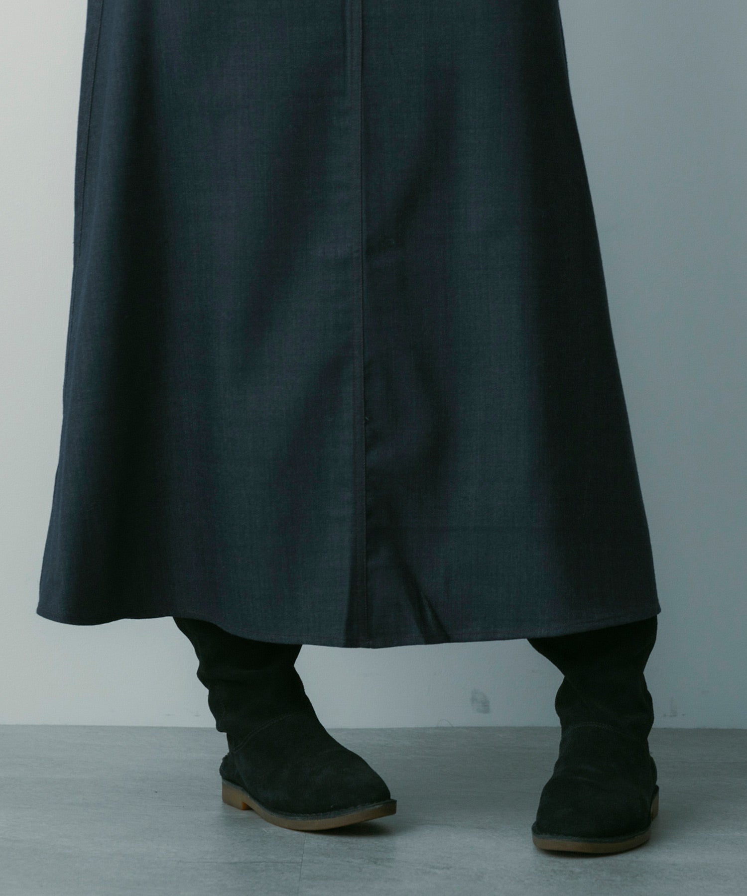 【3月中旬お届け予約商品】ウールブレンド フレアスカート