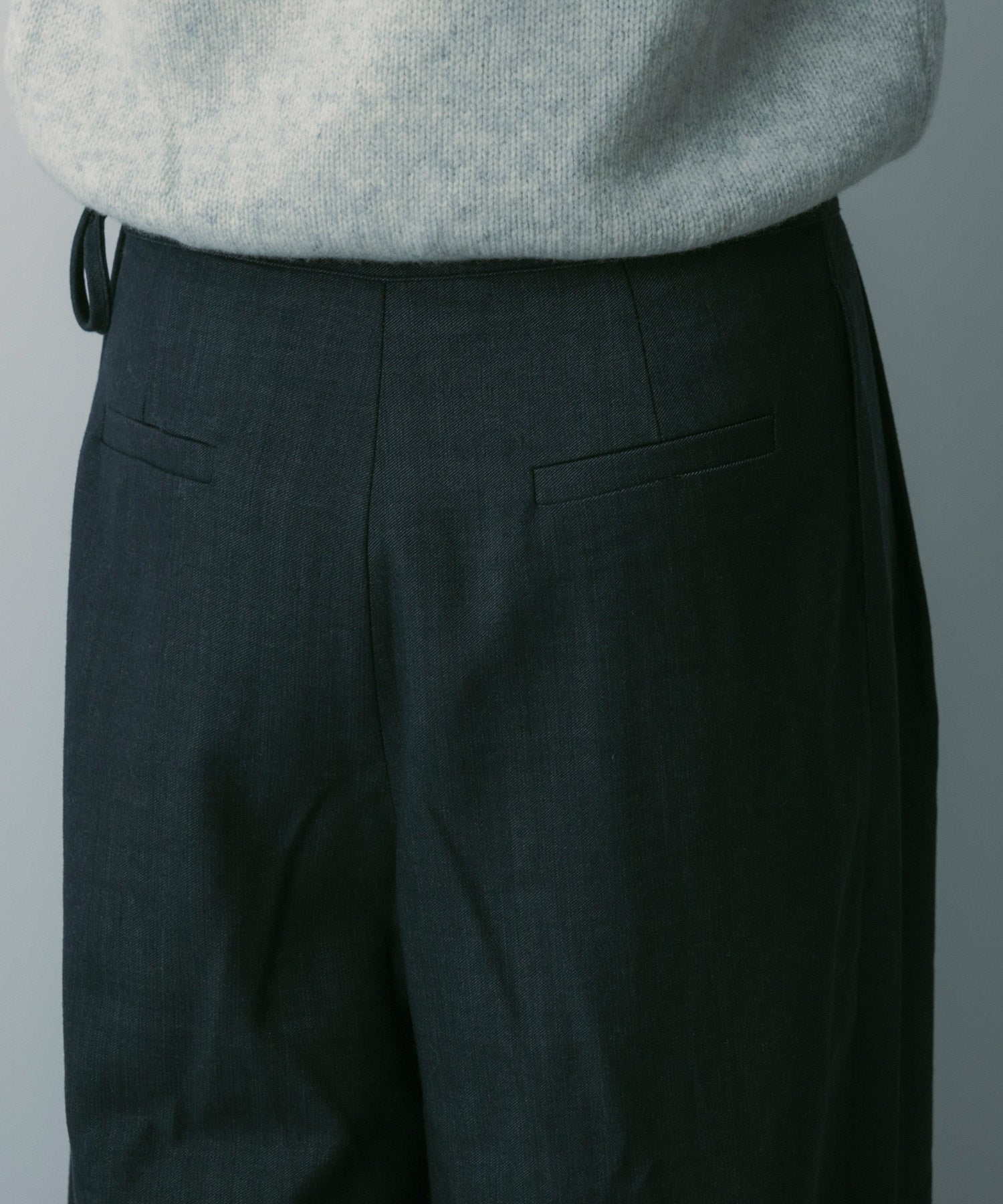 【3月中旬お届け予約商品】ウールブレンド ラップパンツ