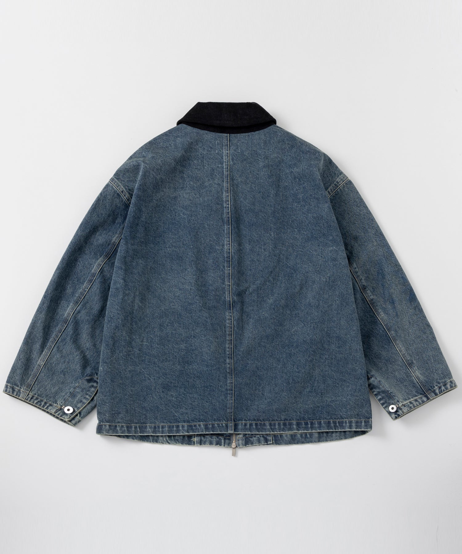 バイカラーデニムジャケット