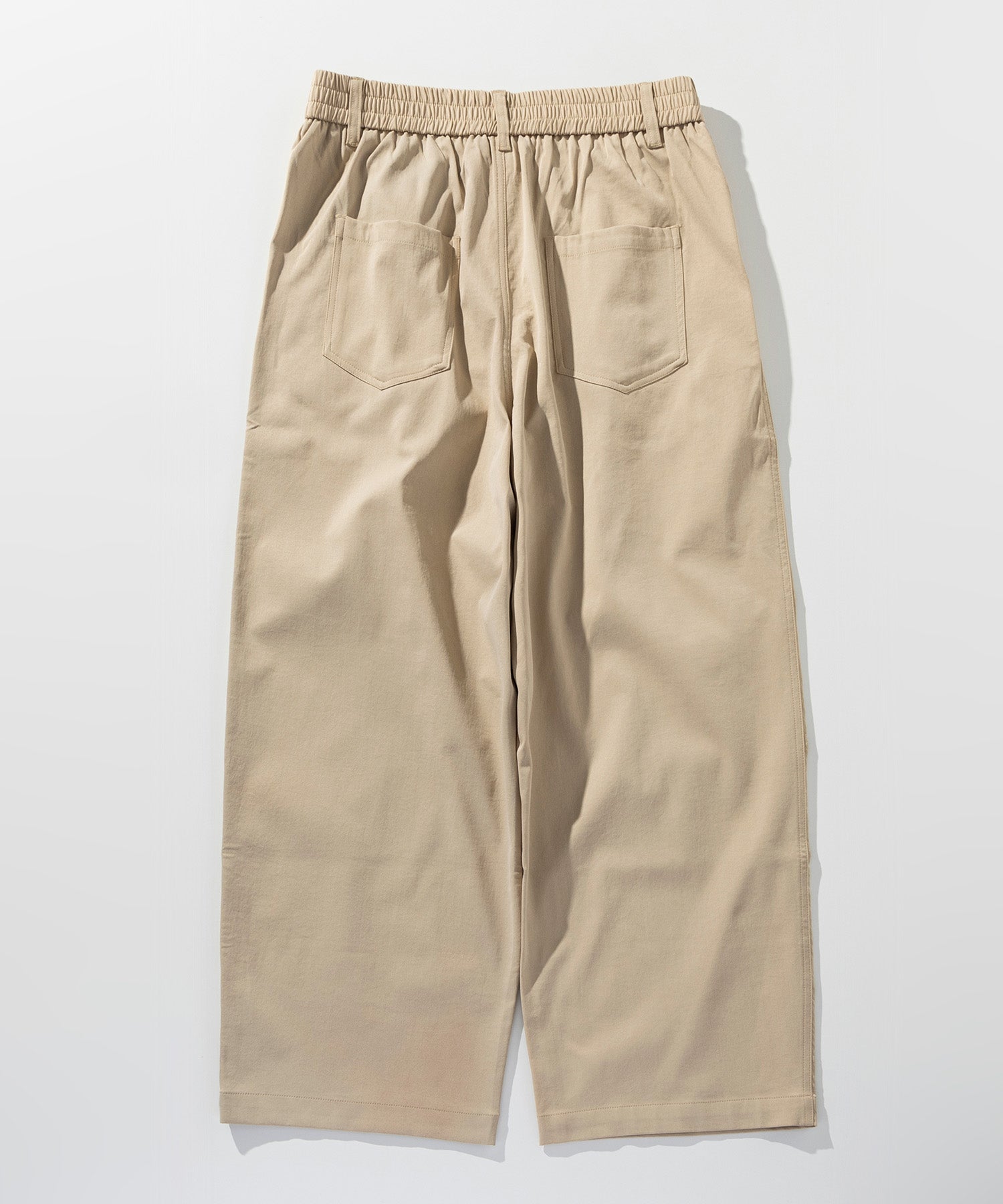 ハイウエスト ワンプリーツワイドパンツ