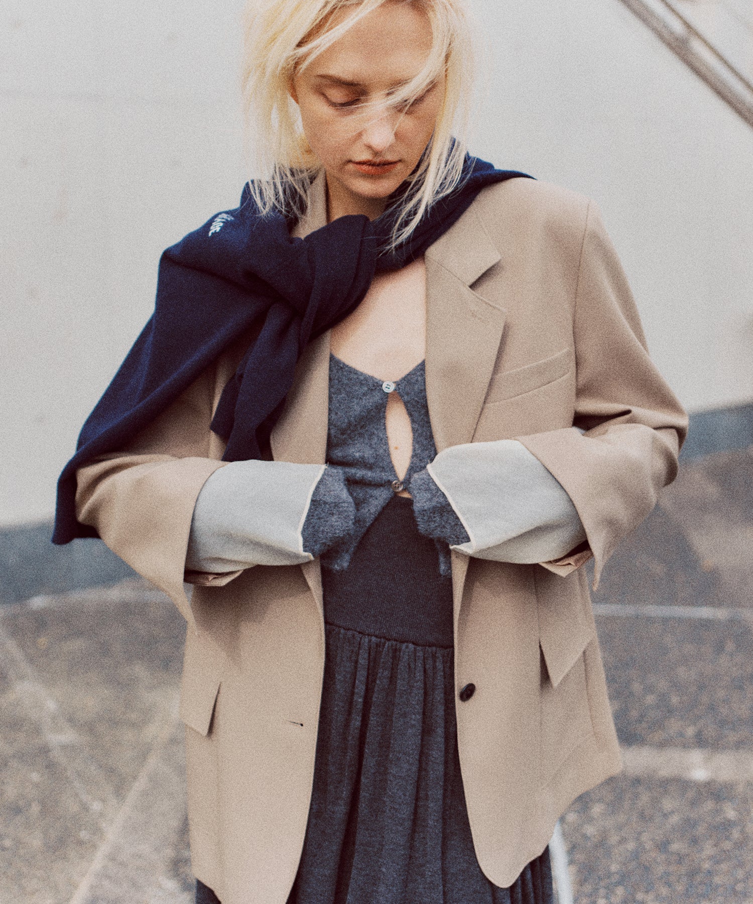 テーラードレイヤードジャケット