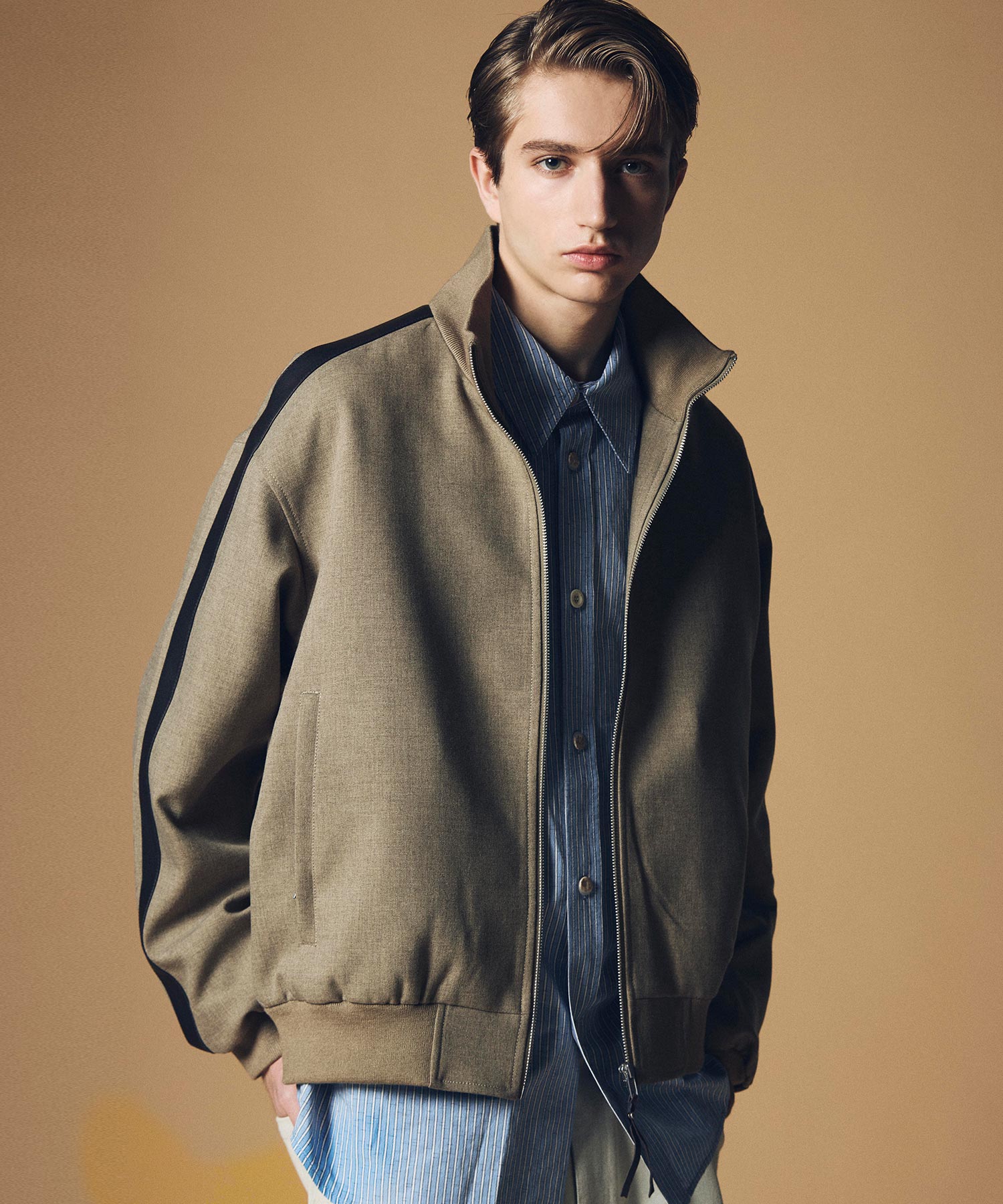 【12月上旬お届け予約商品】スタンドカラーブルゾンジャケット