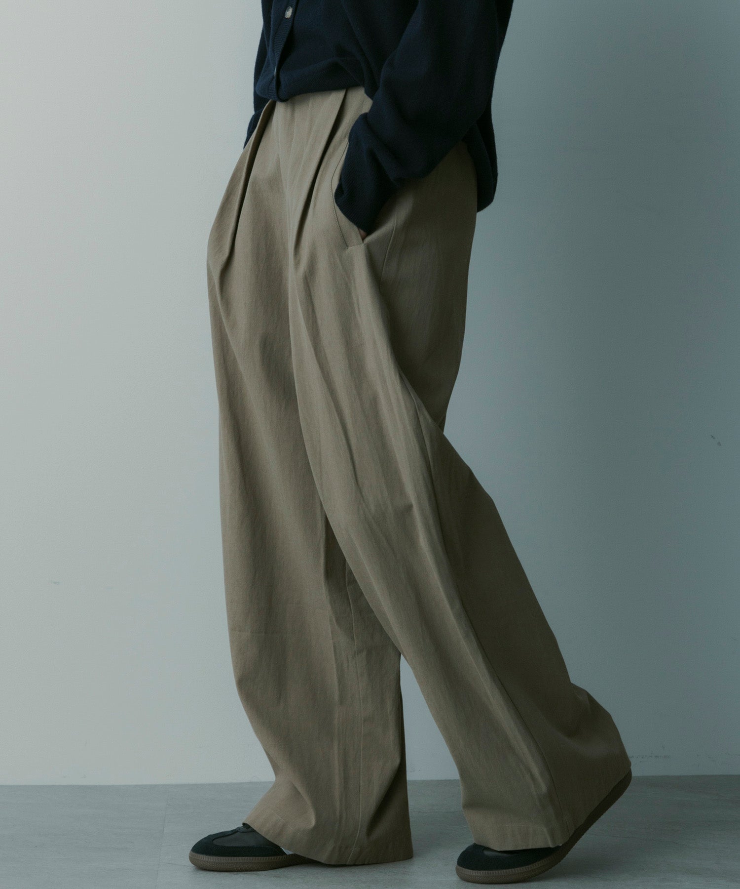 シルクブレンド イージーパンツ