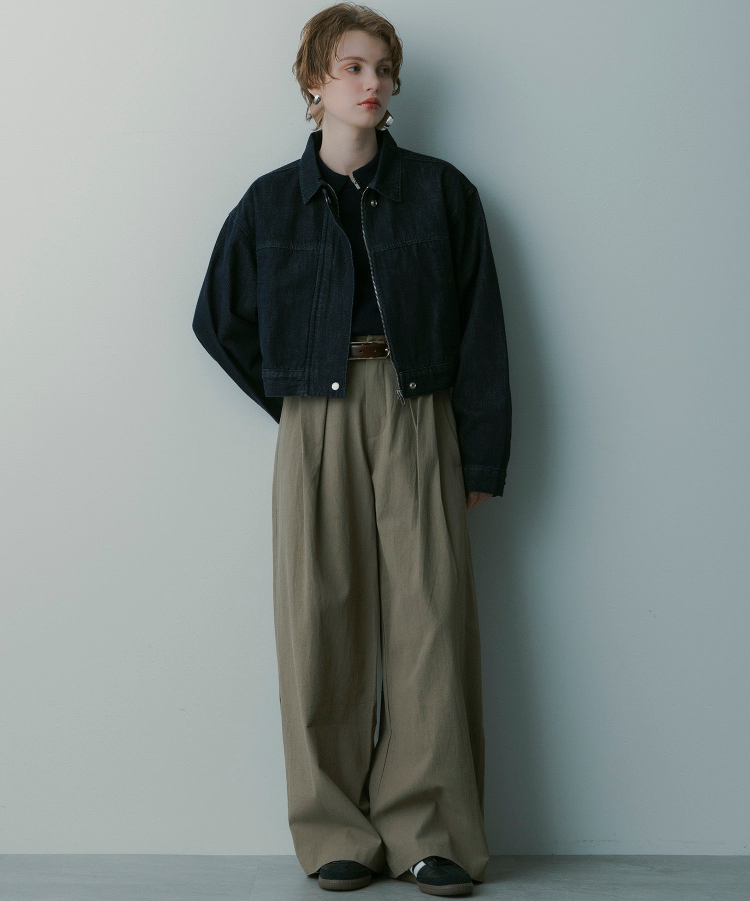 シルクブレンド イージーパンツ