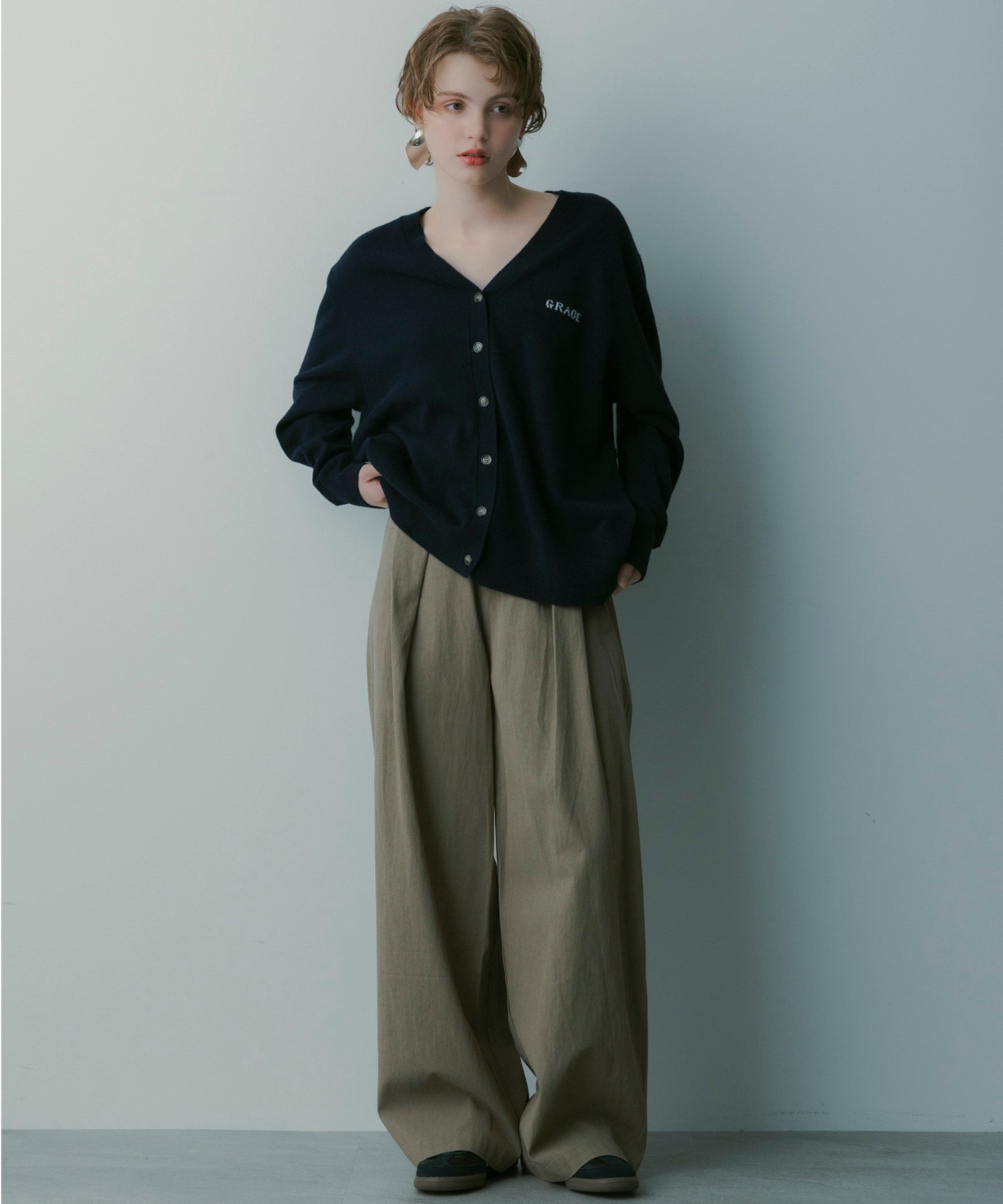 シルクブレンド イージーパンツ