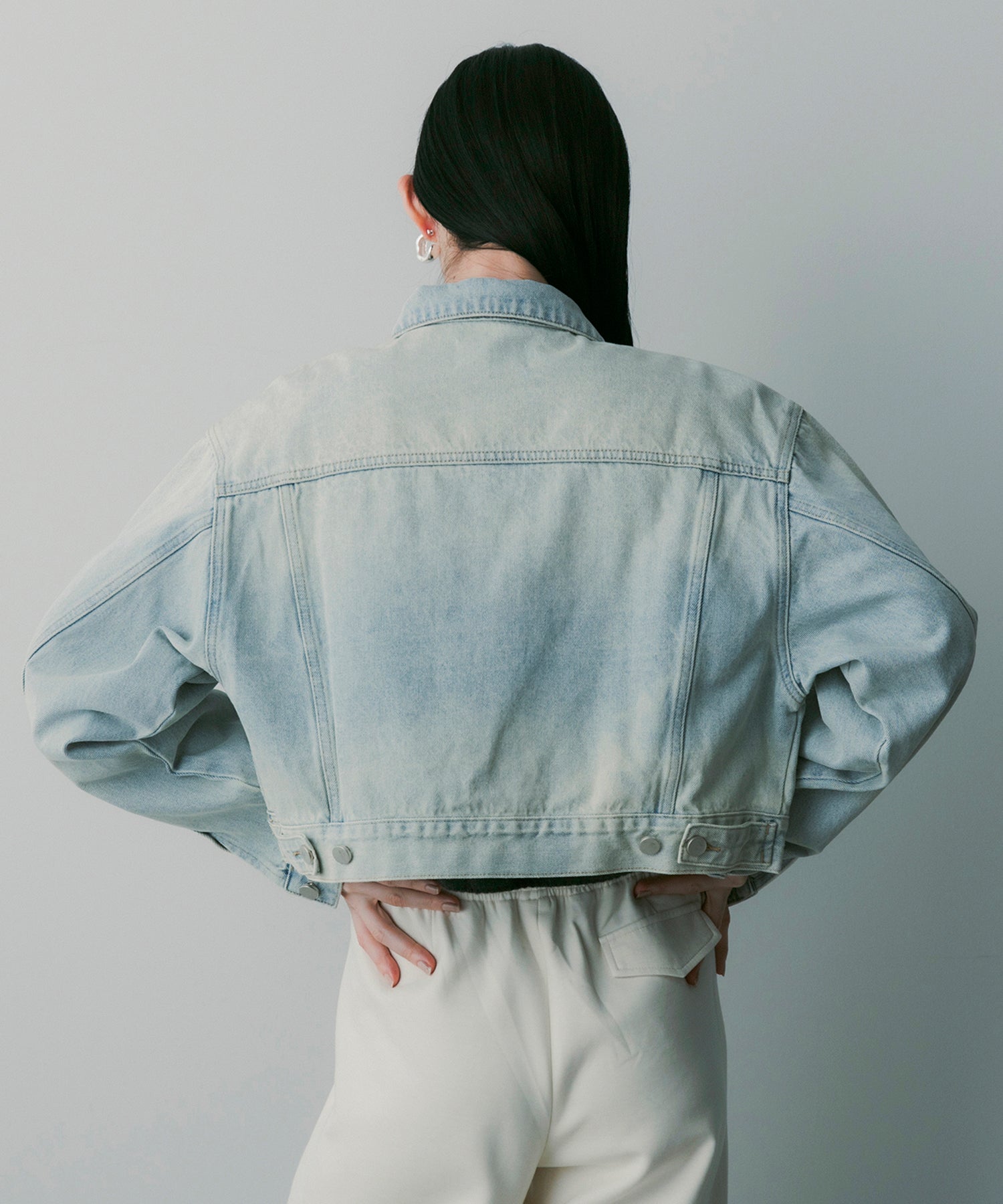 クロップドデニムジャケット