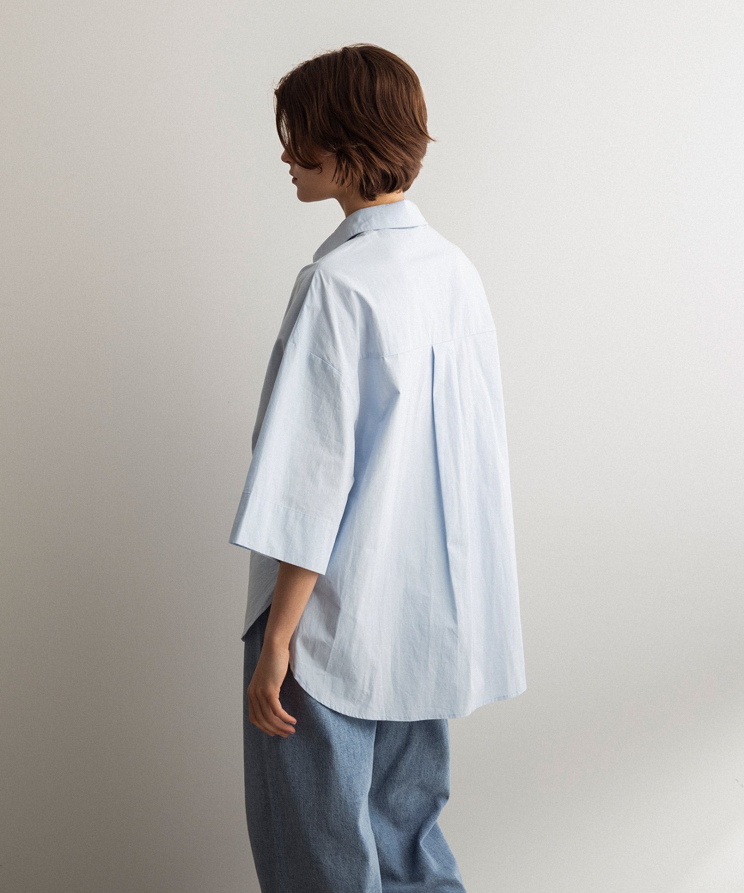 ラップデザイン 2WAYコットンシャツ