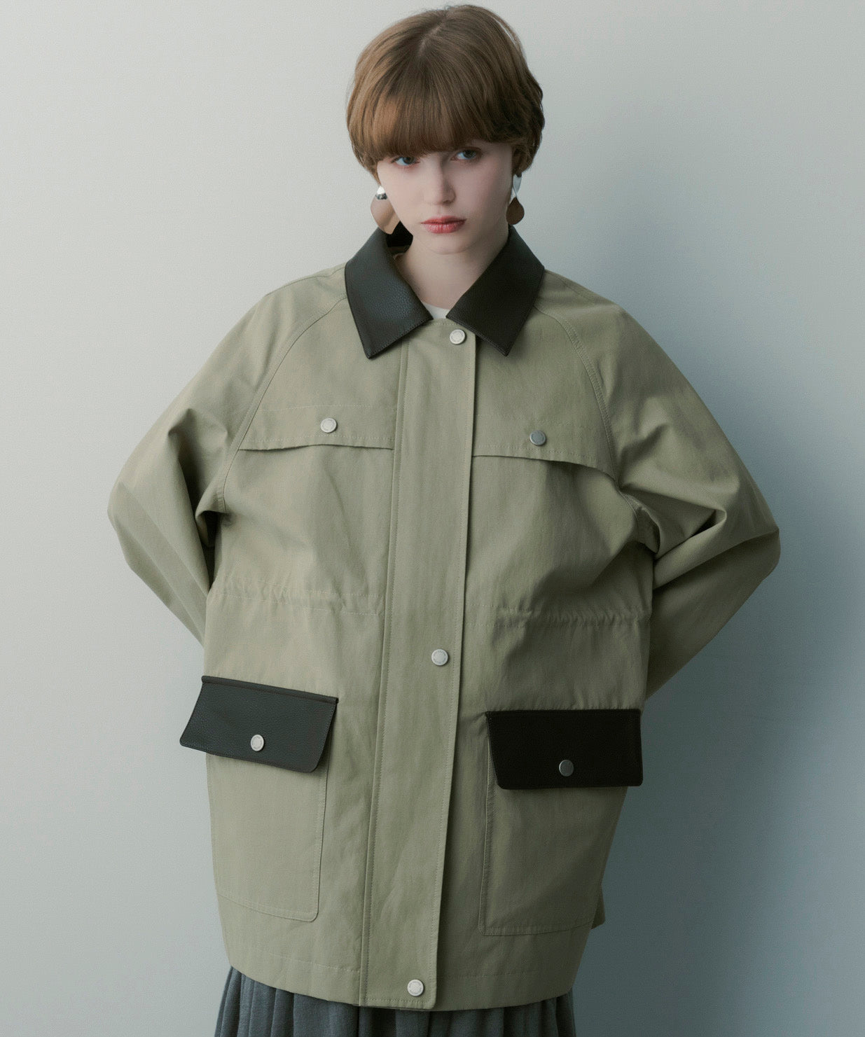 バイカラー サファリジャケット