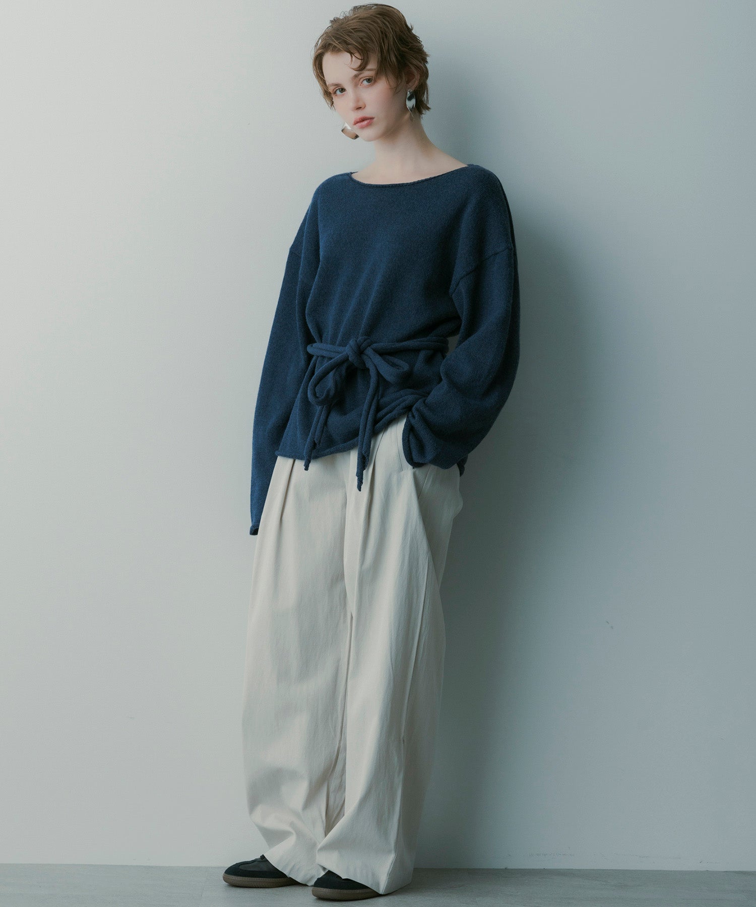 シルクブレンド イージーパンツ