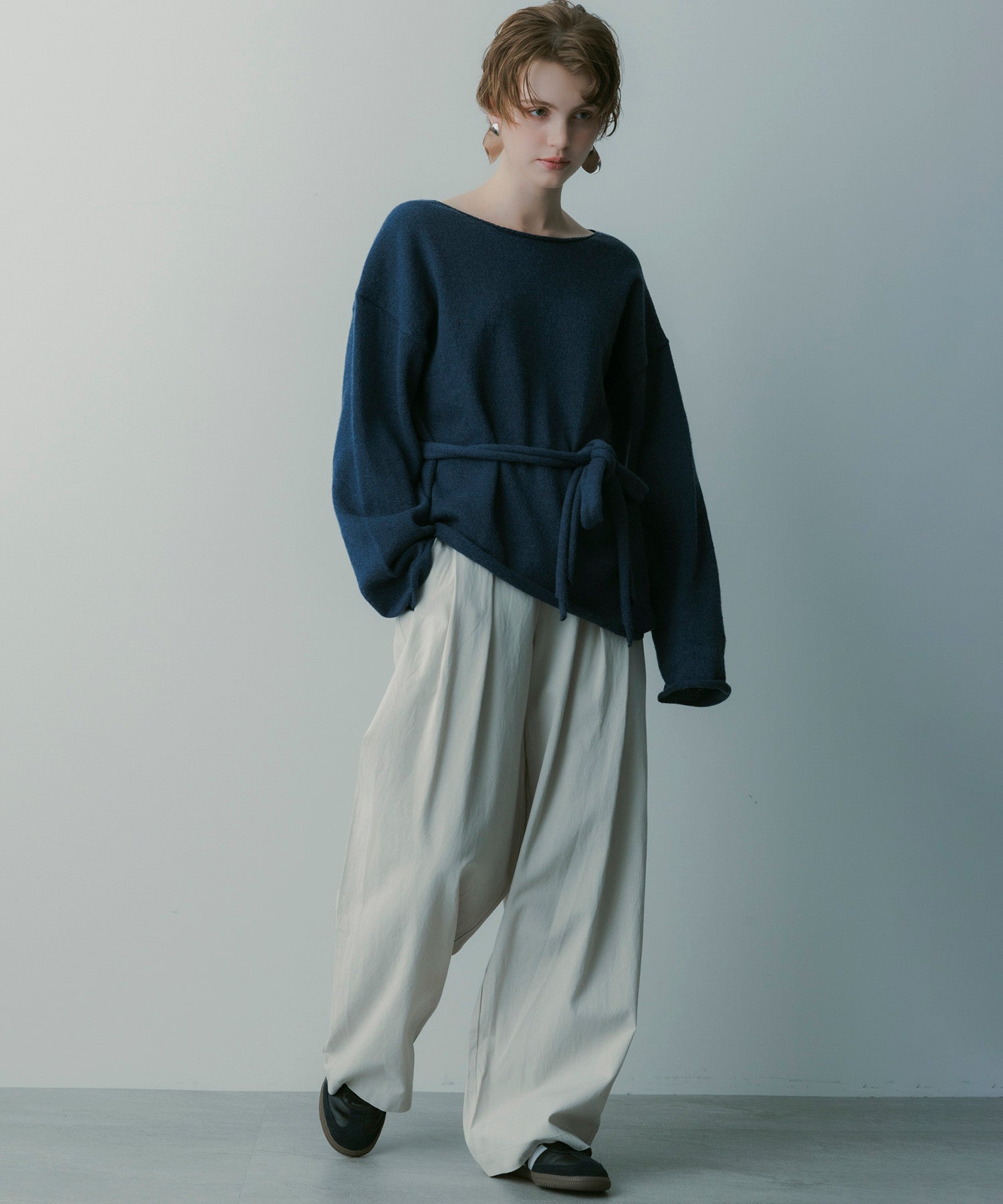 シルクブレンド イージーパンツ