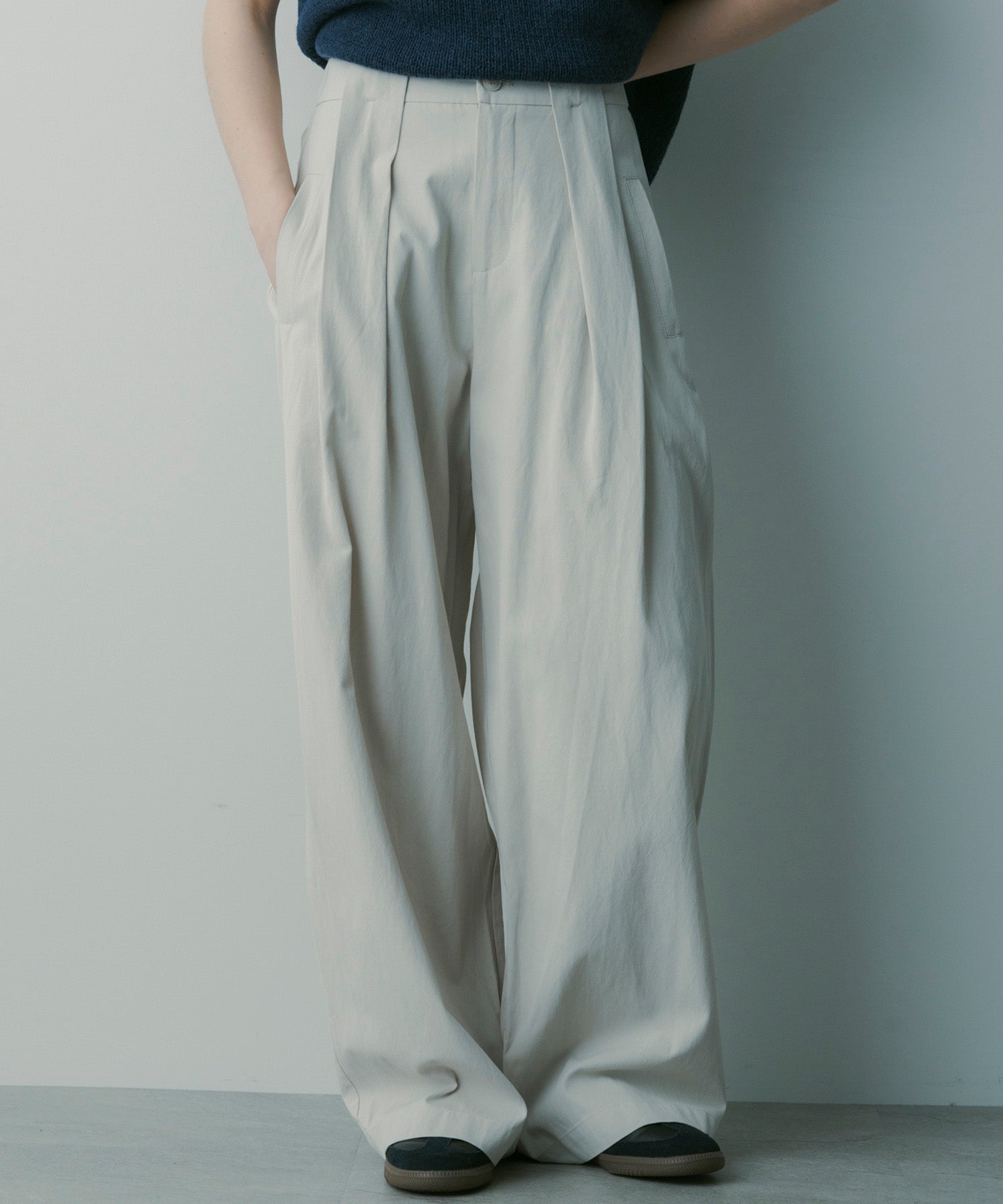 シルクブレンド イージーパンツ