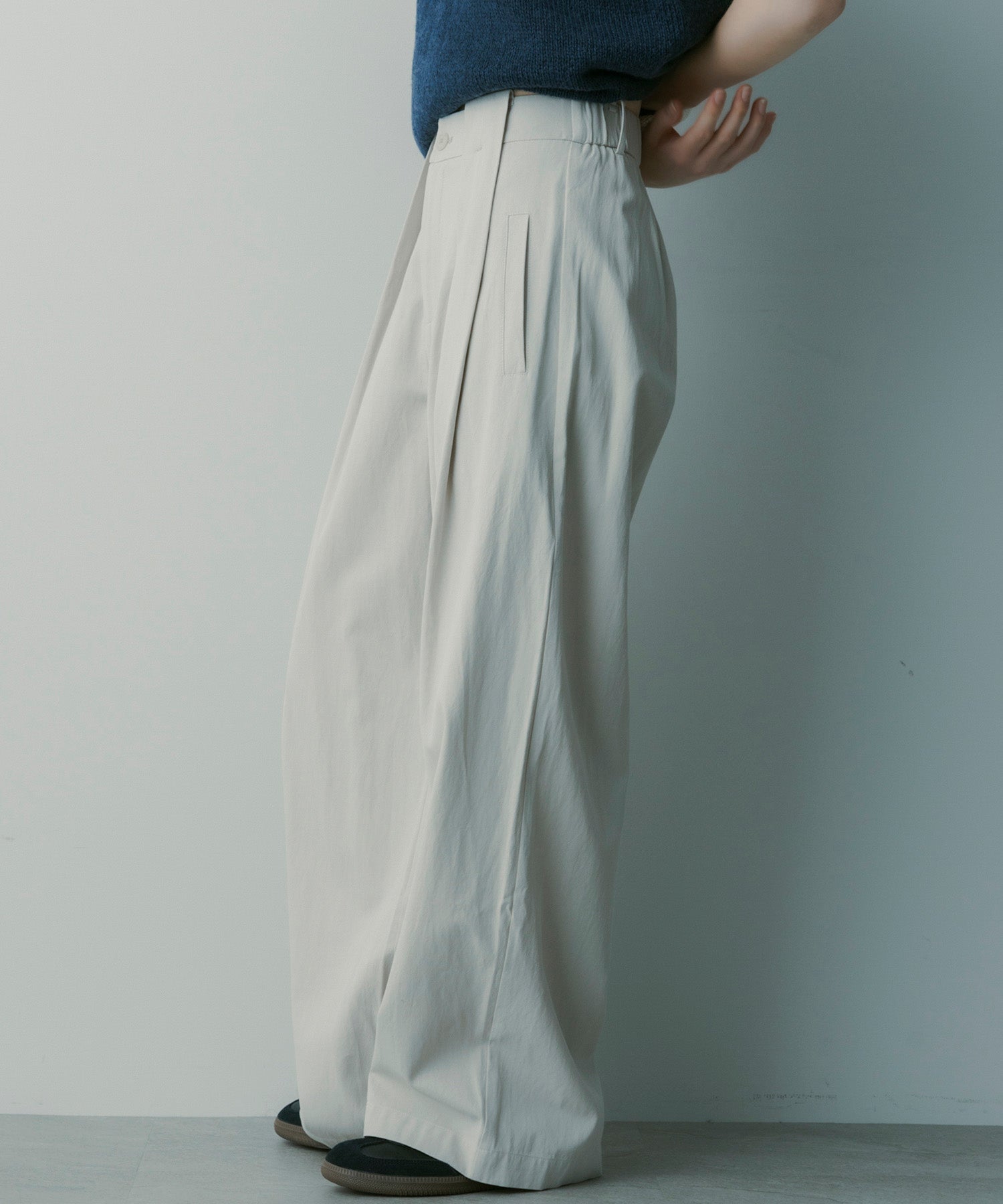 シルクブレンド イージーパンツ