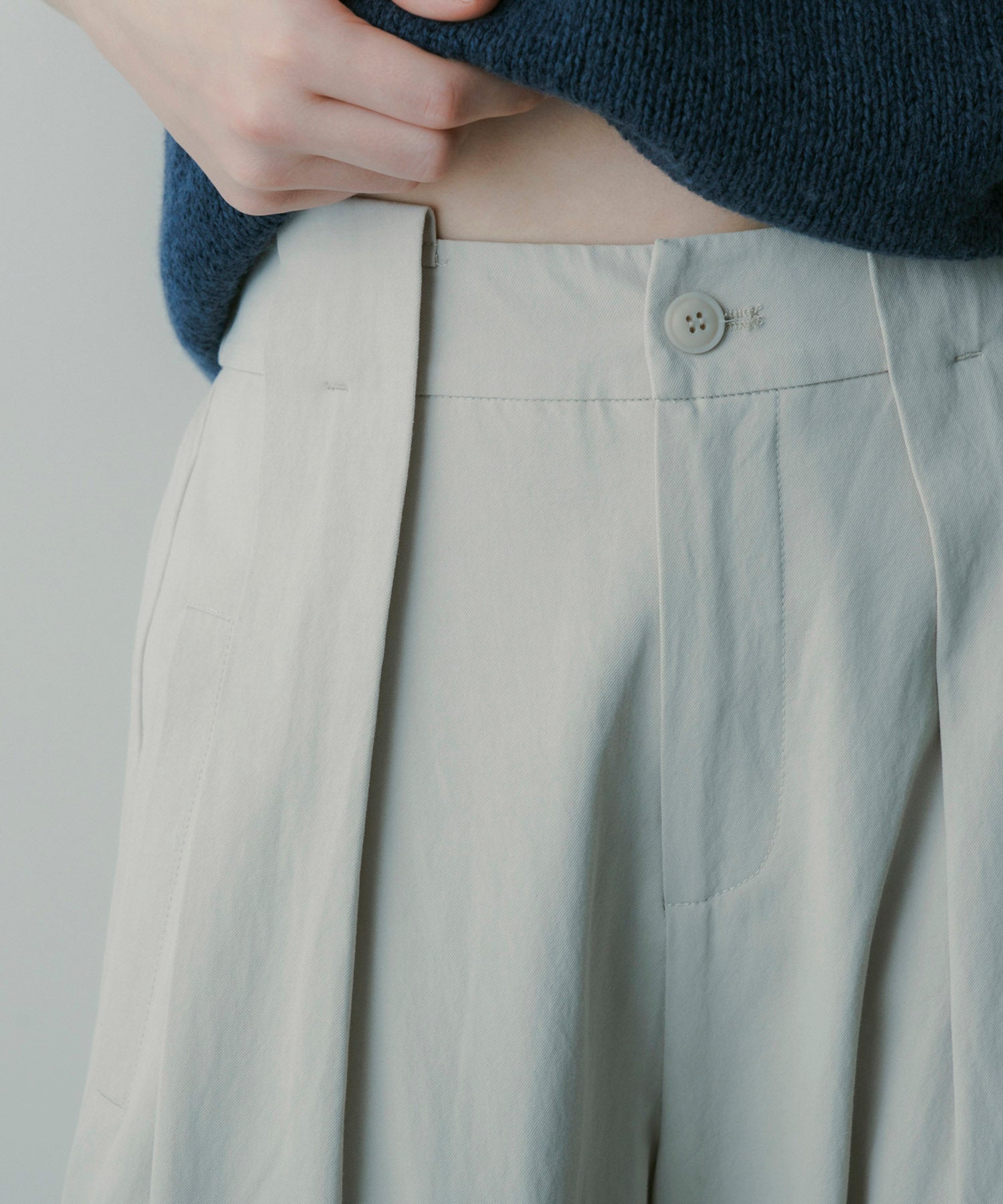 シルクブレンド イージーパンツ