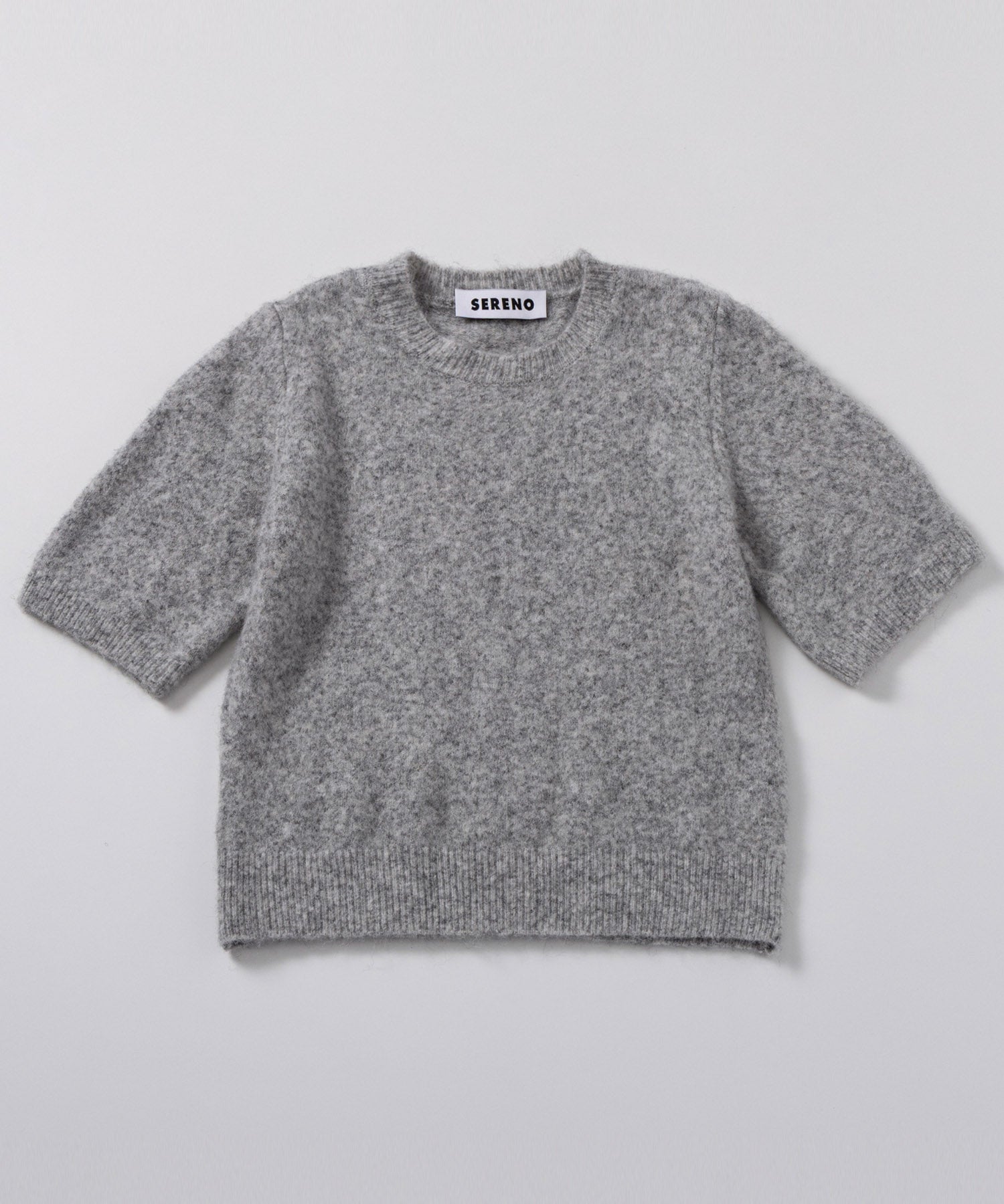 ウールブレンド ショートスリーブニット