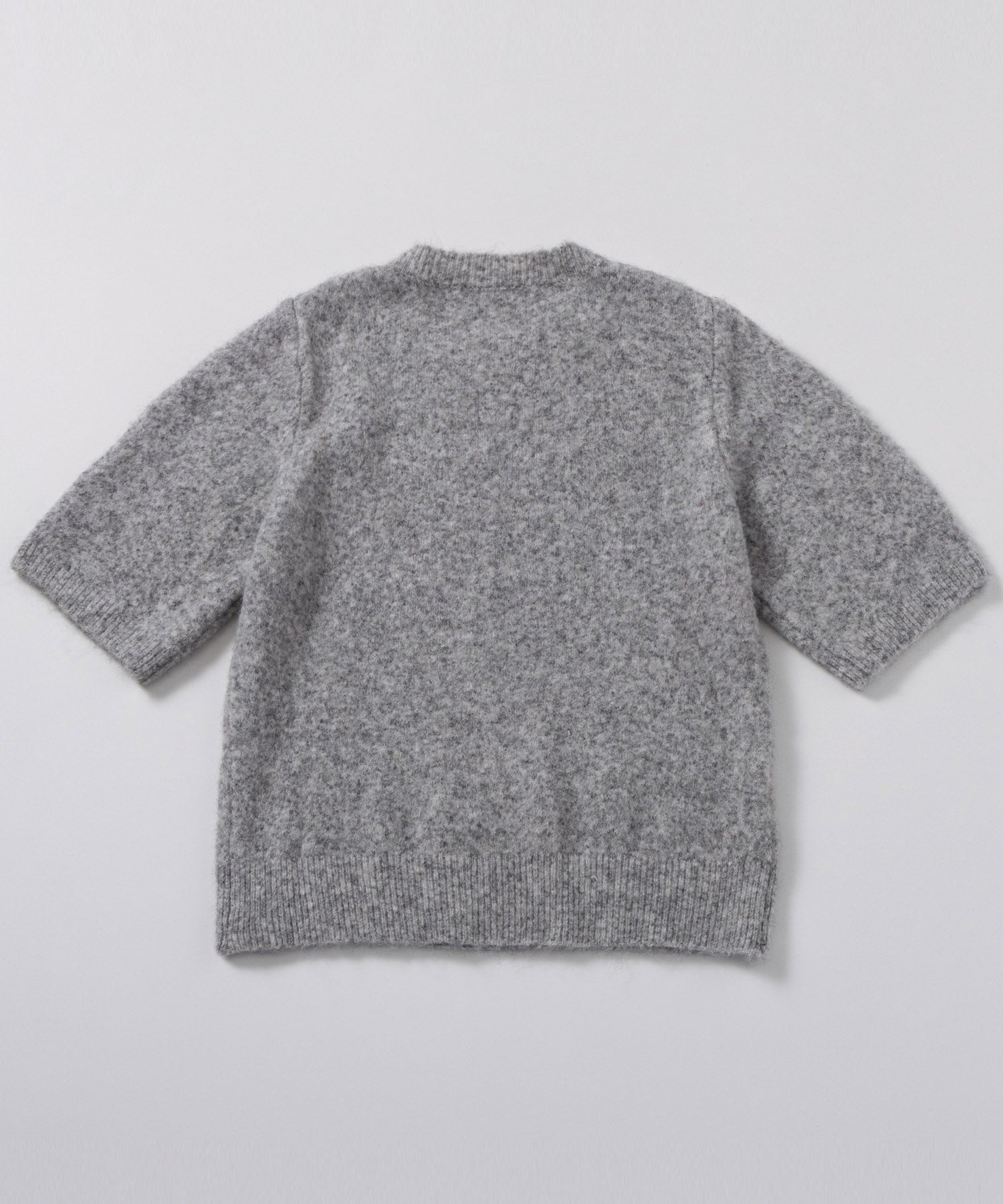 ウールブレンド ショートスリーブニット