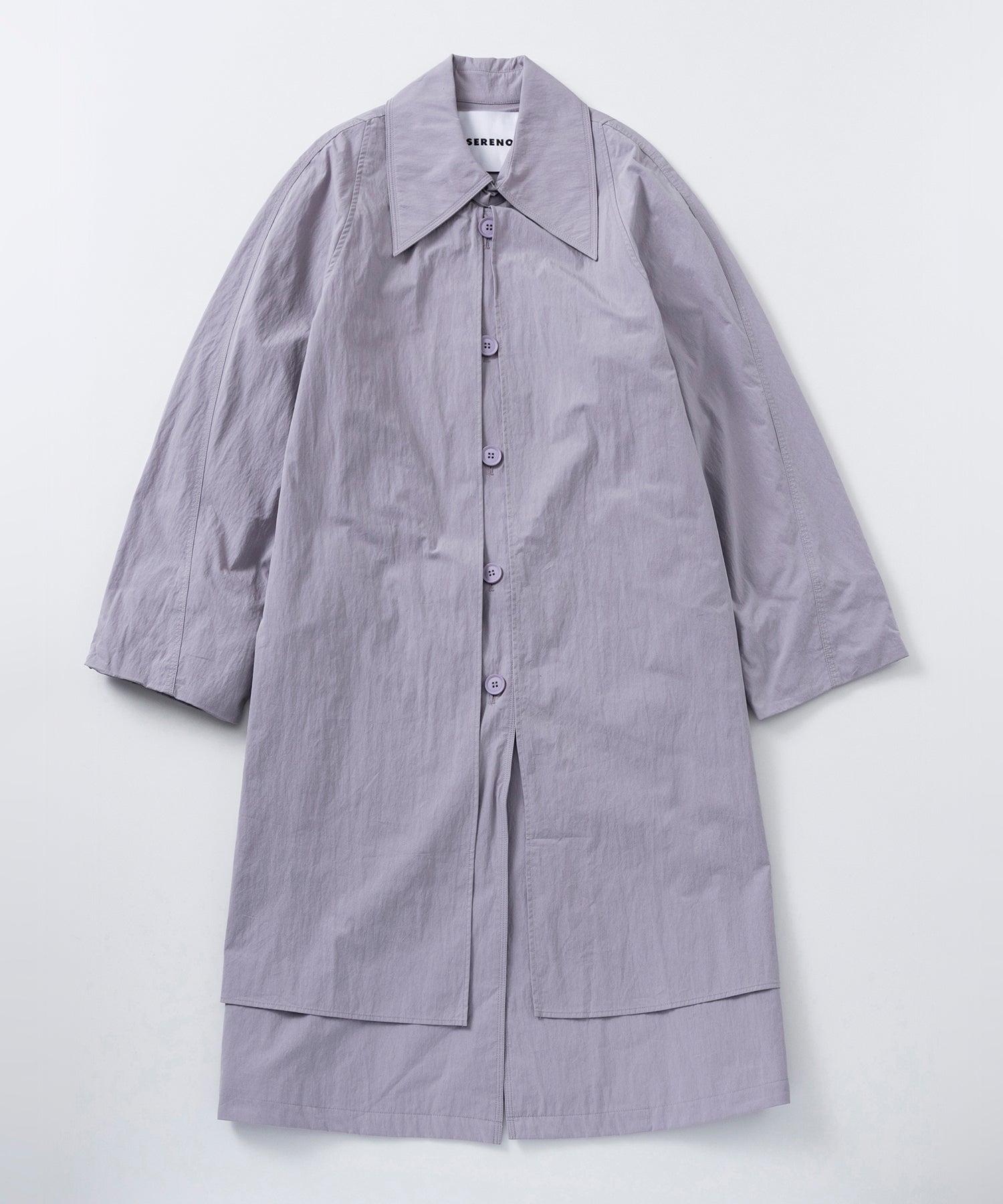 レイヤードロングコート