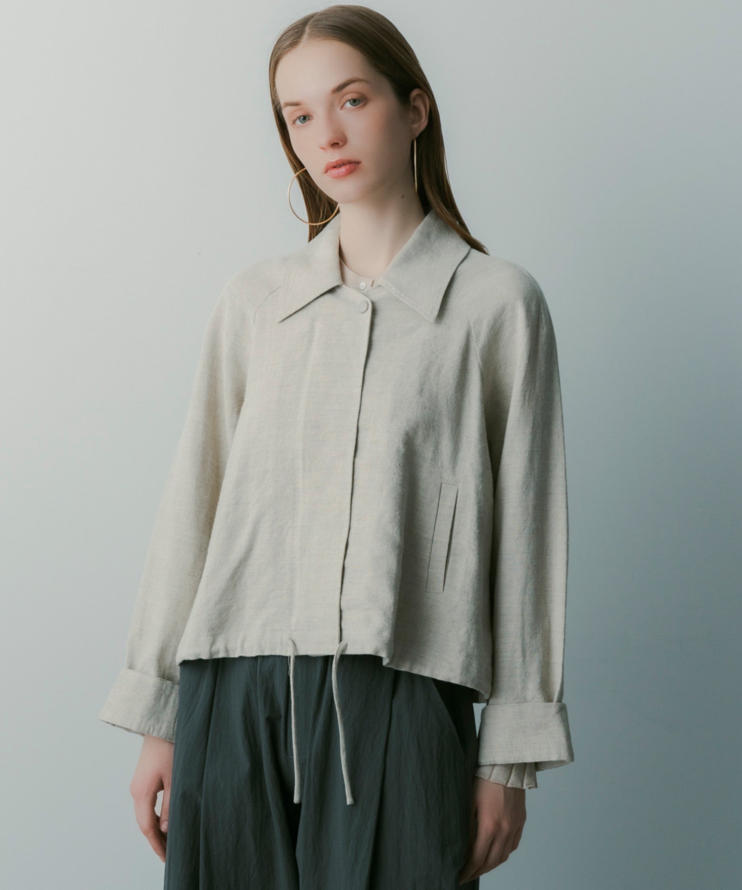 【3月中旬お届け予約商品】ウールブレンド ショートジャケット