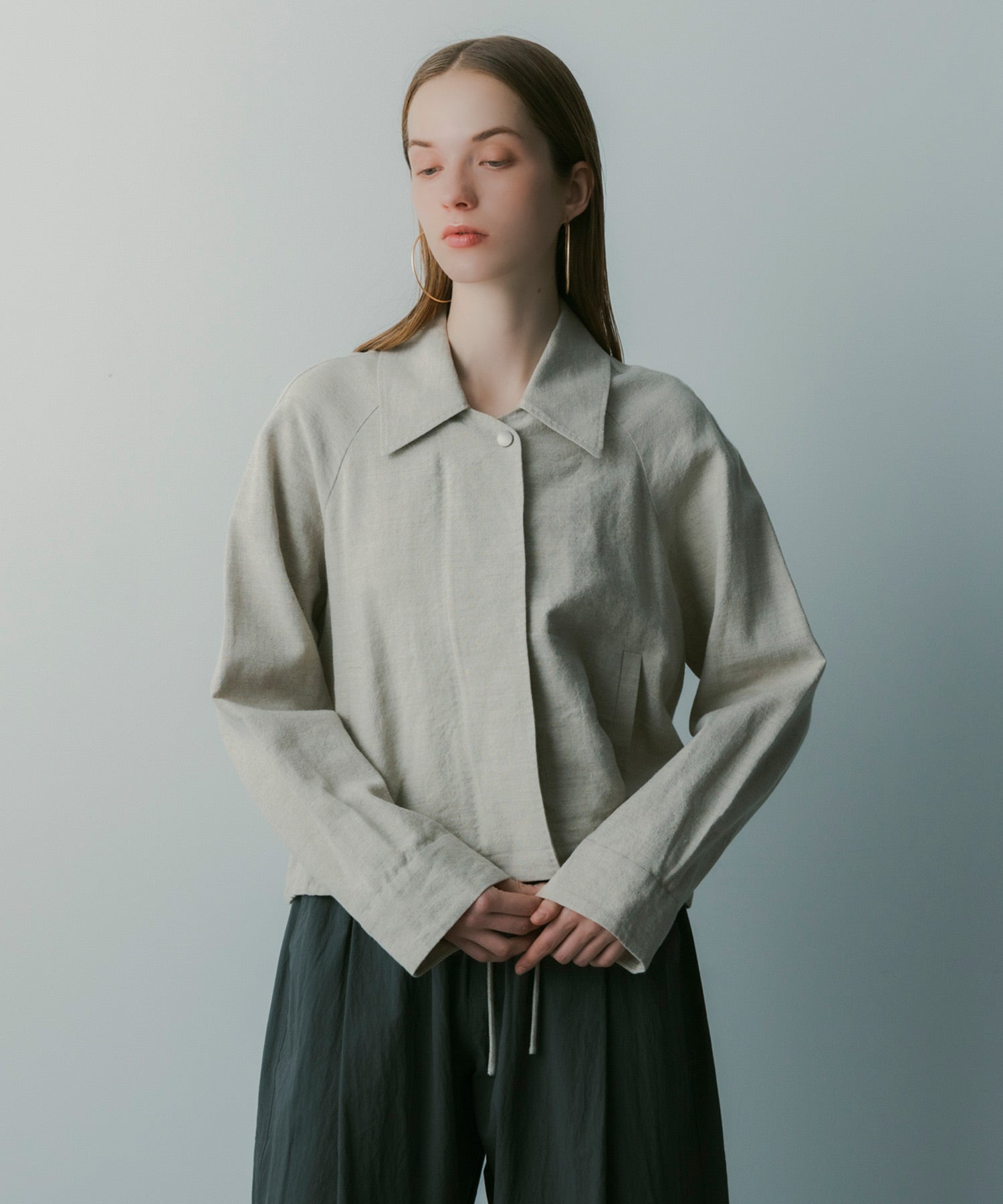 【3月中旬お届け予約商品】ウールブレンド ショートジャケット