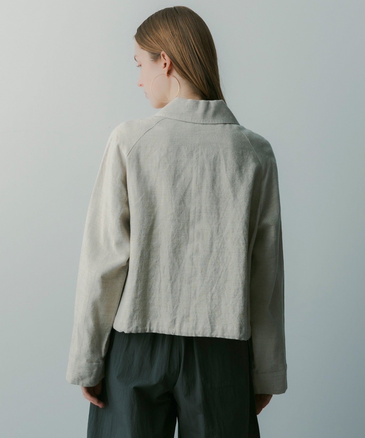 【3月中旬お届け予約商品】ウールブレンド ショートジャケット