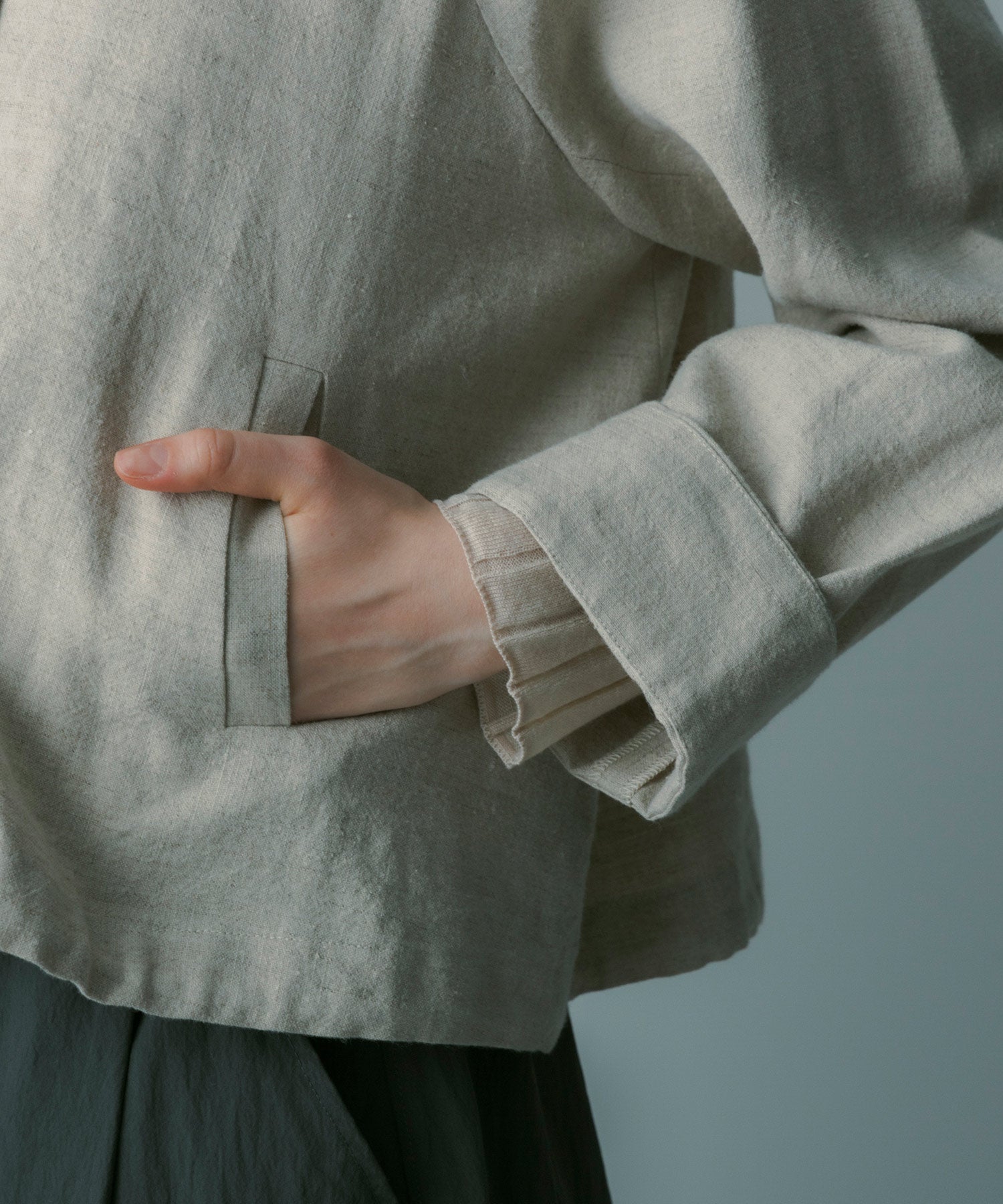 【3月中旬お届け予約商品】ウールブレンド ショートジャケット