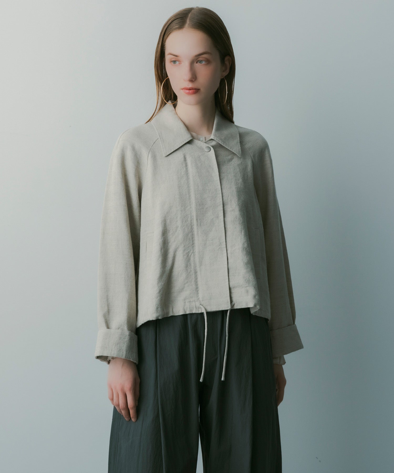 【3月中旬お届け予約商品】ウールブレンド ショートジャケット