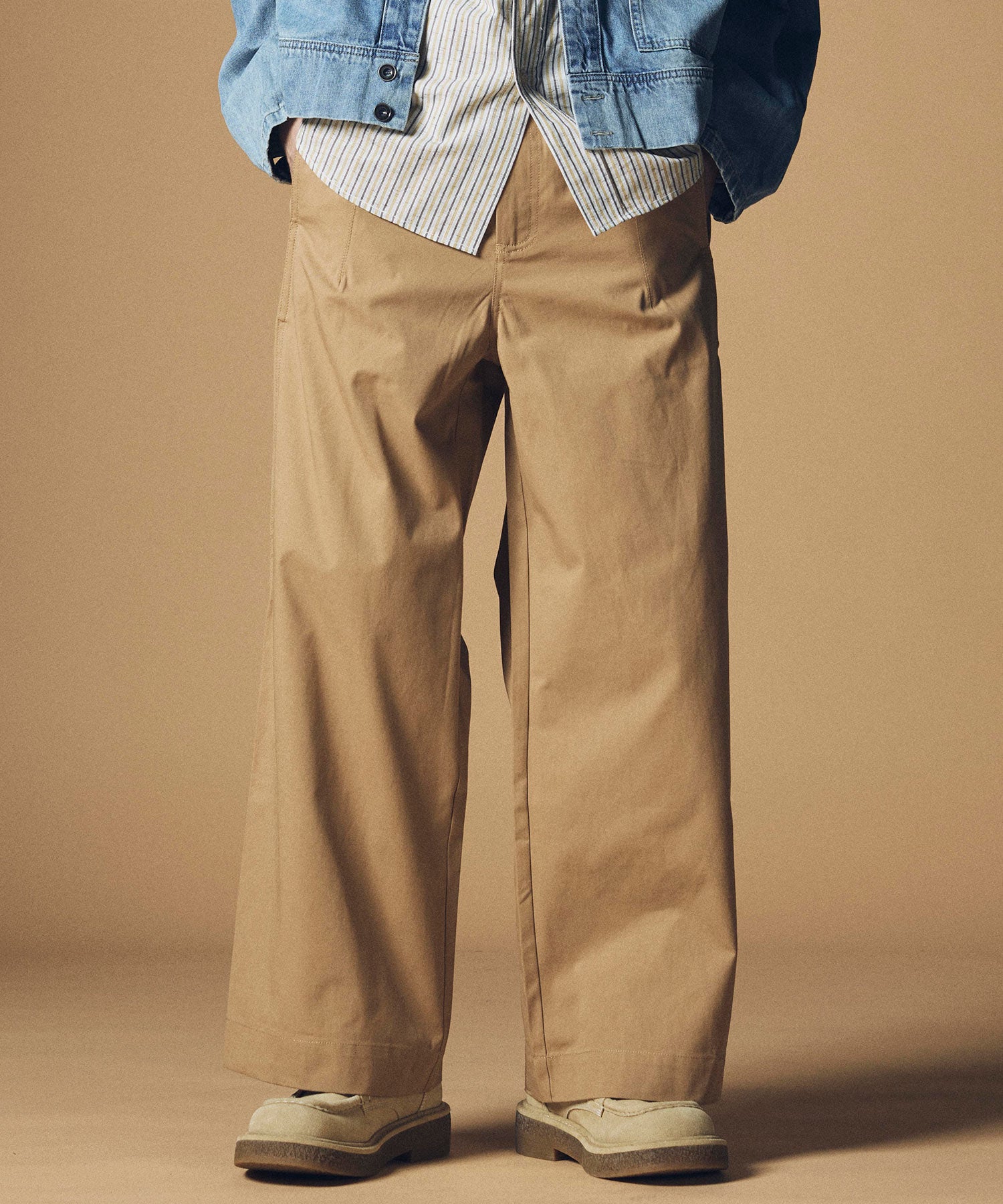 コットン ワイドパンツ