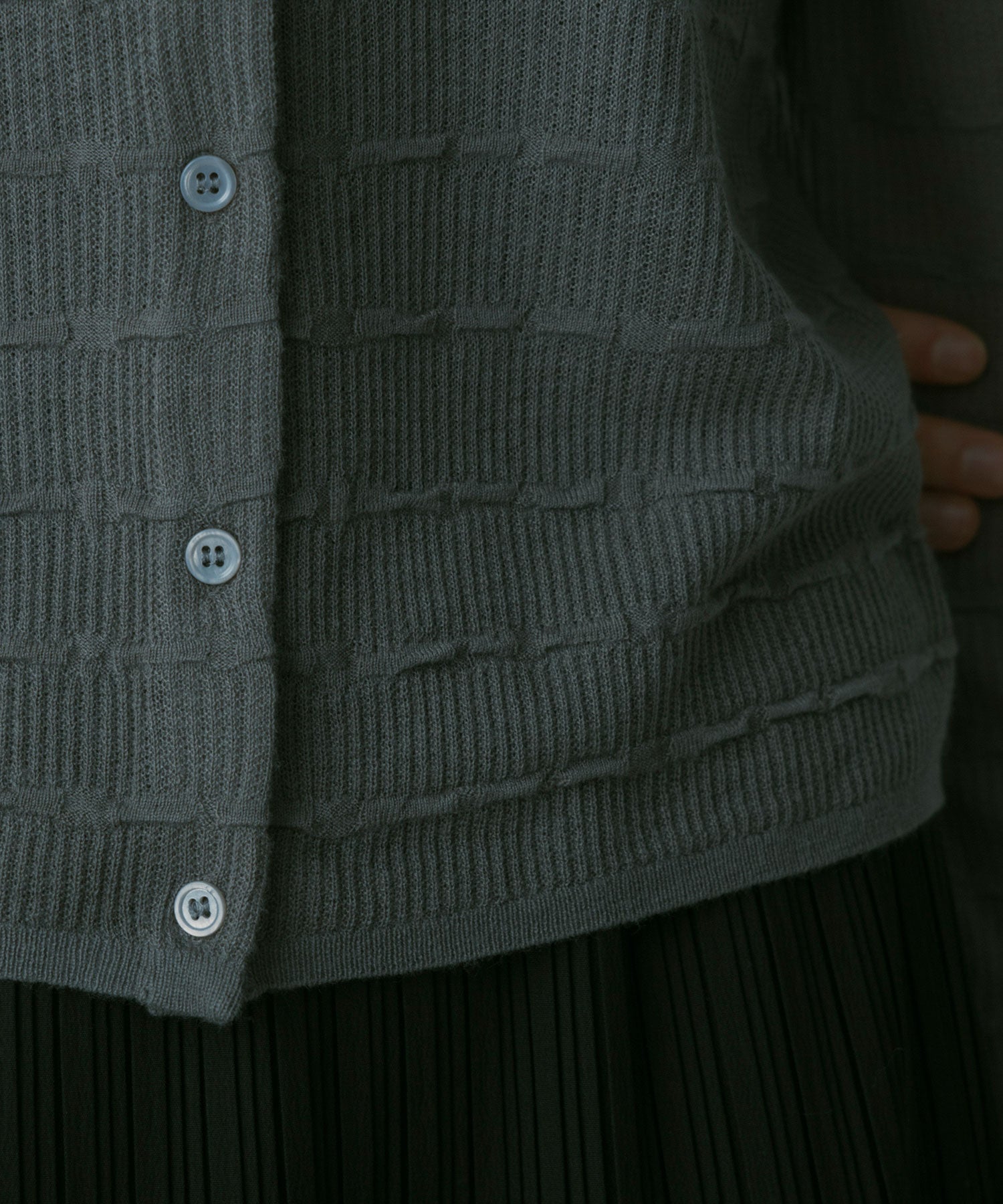 デザインニットカーディガン