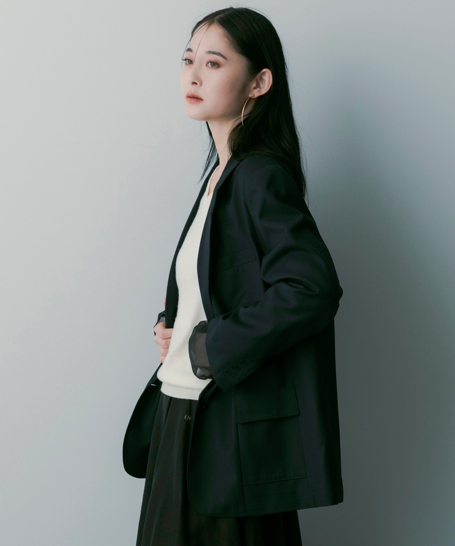 テーラードレイヤードジャケット