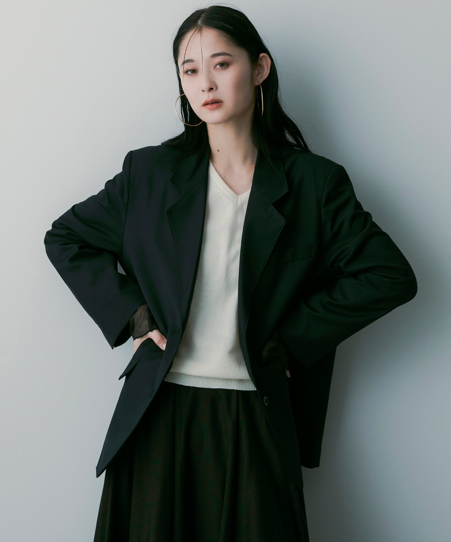 テーラードレイヤードジャケット