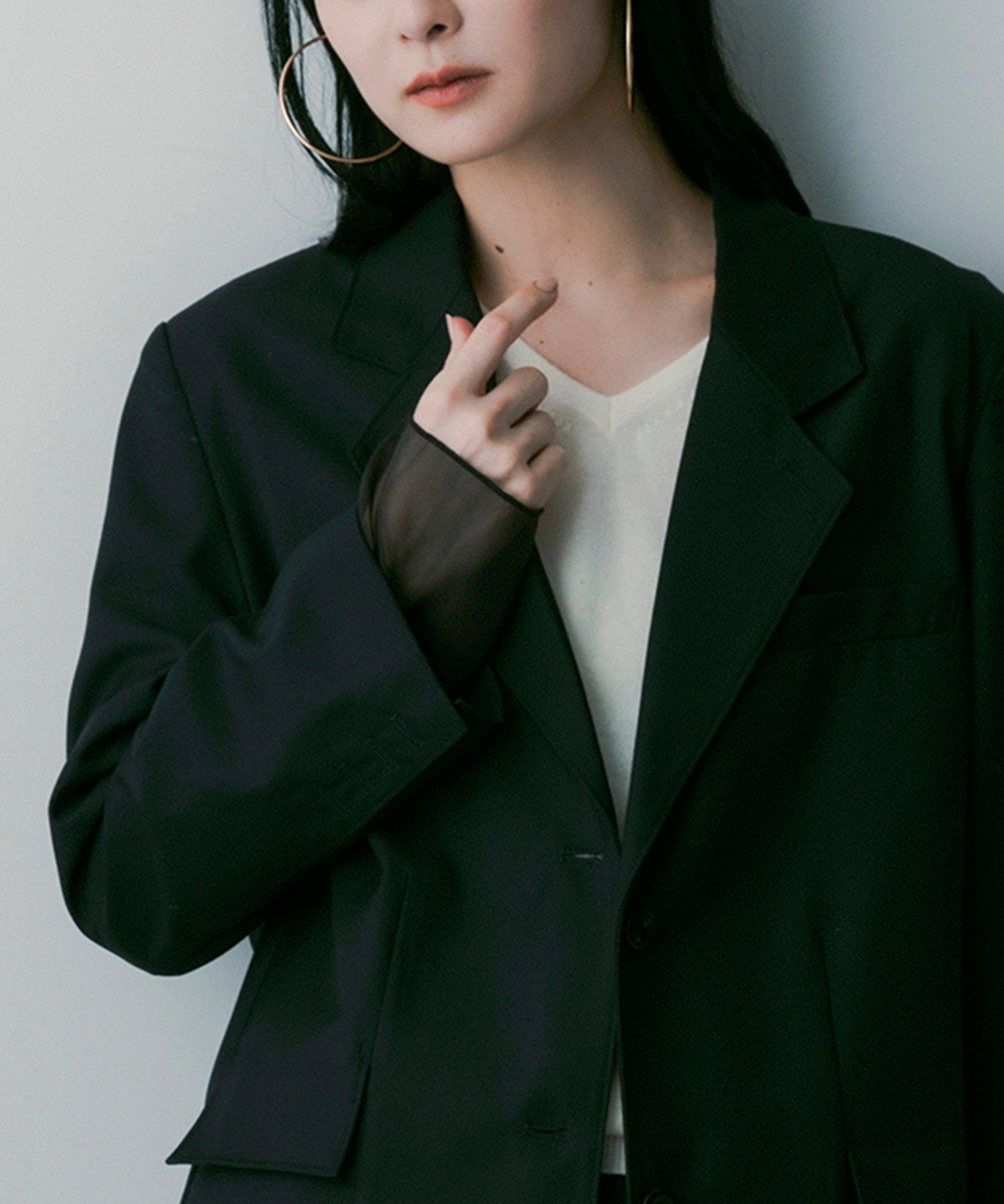 テーラードレイヤードジャケット