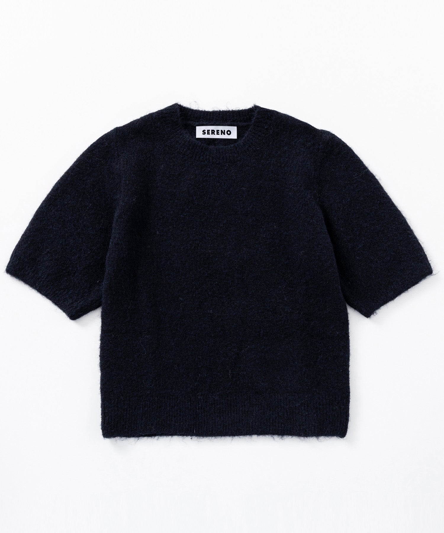 ウールブレンド ショートスリーブニット