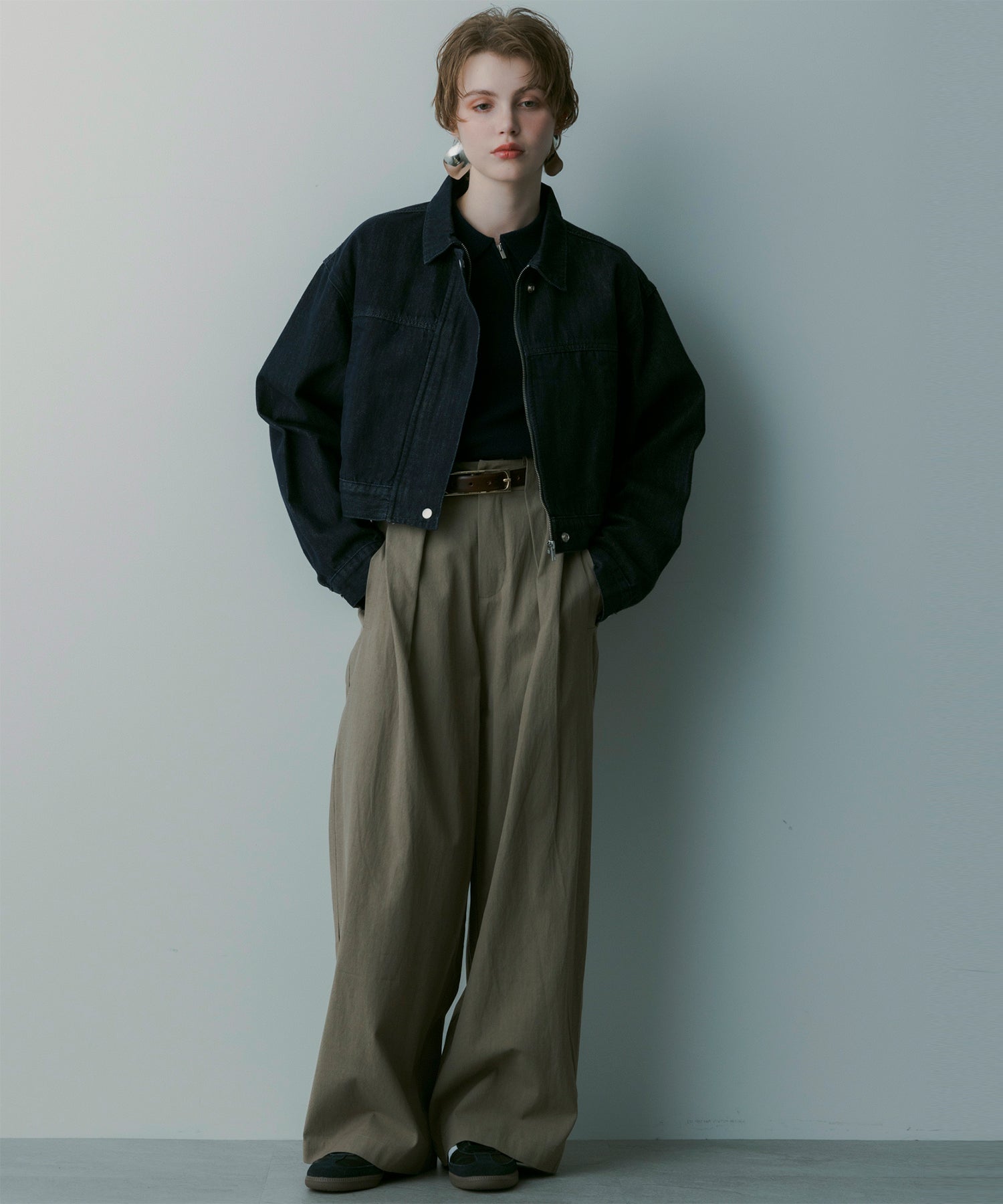 クロップドデニムジャケット