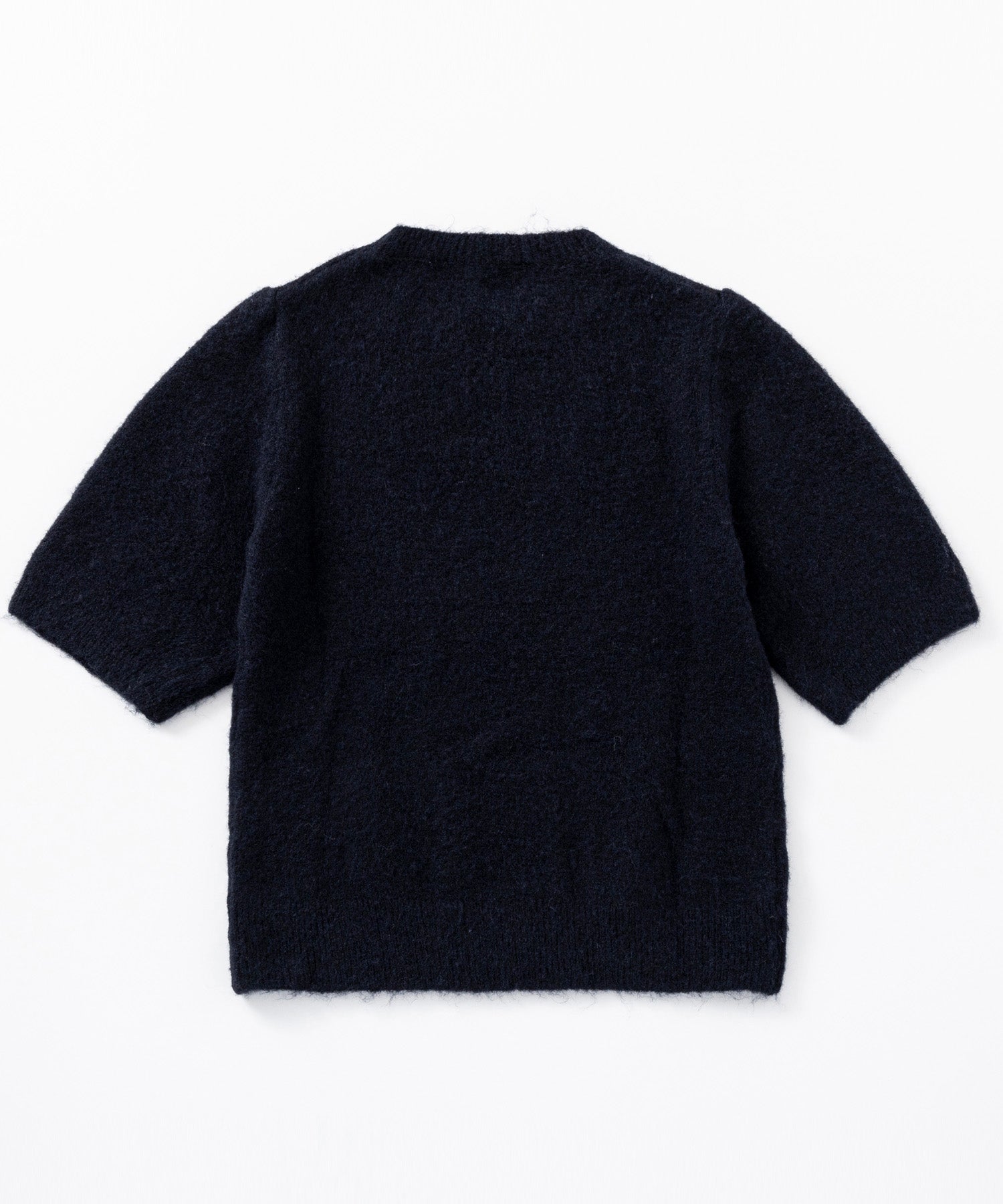 ウールブレンド ショートスリーブニット