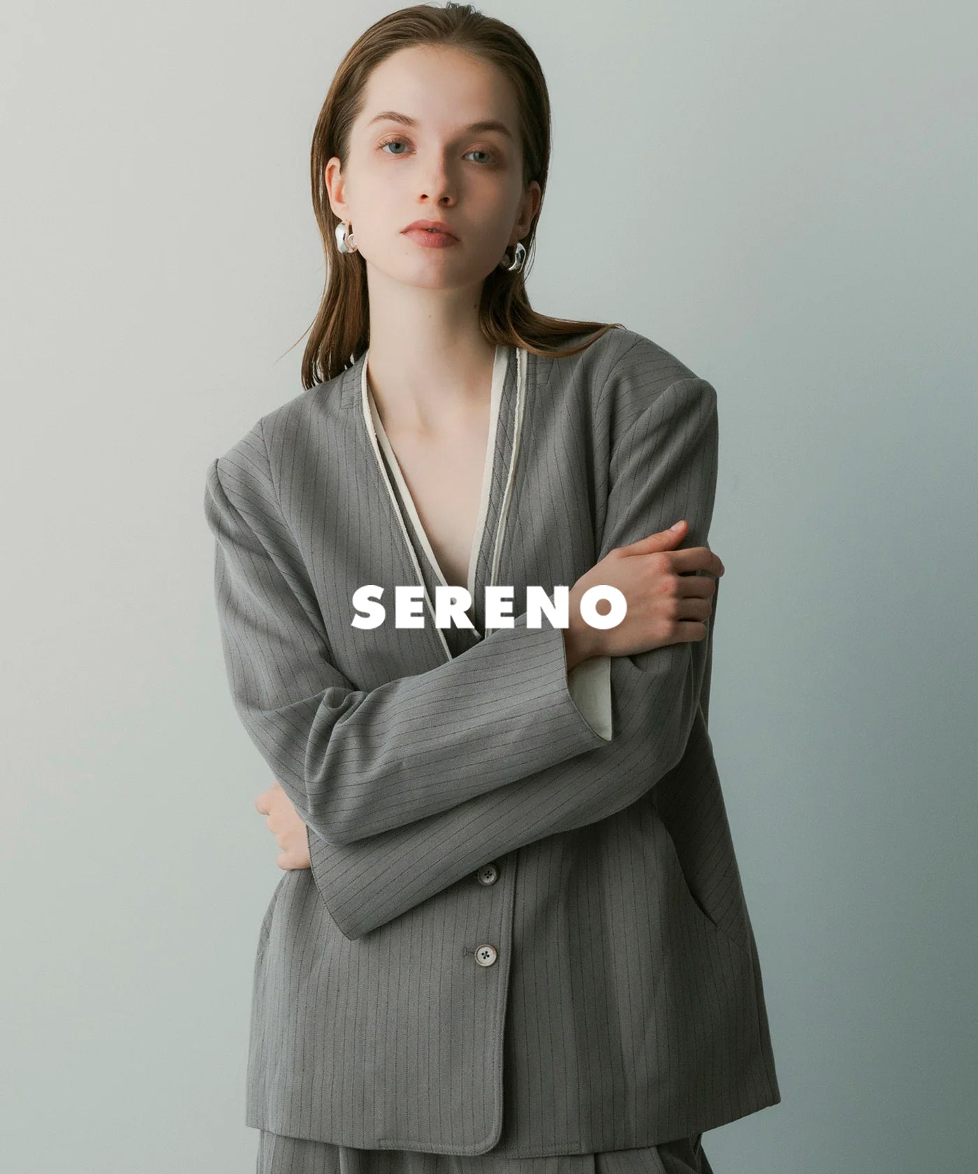 カシミヤブレンド ロングカーディガン
