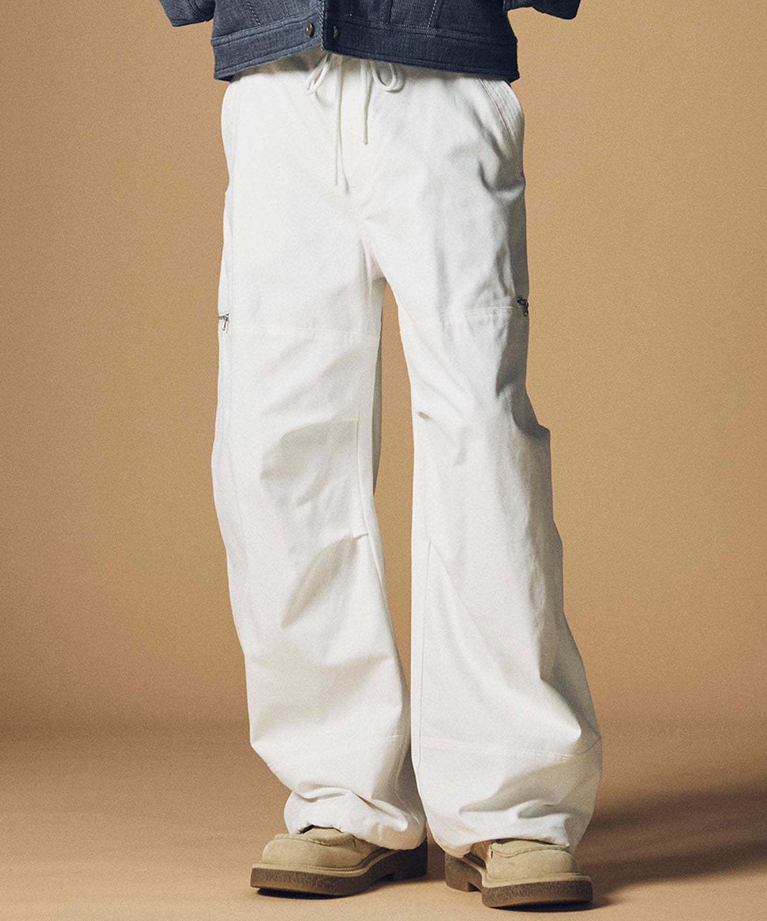 【12月上旬お届け予約商品】ワイドストレート カーゴパンツ