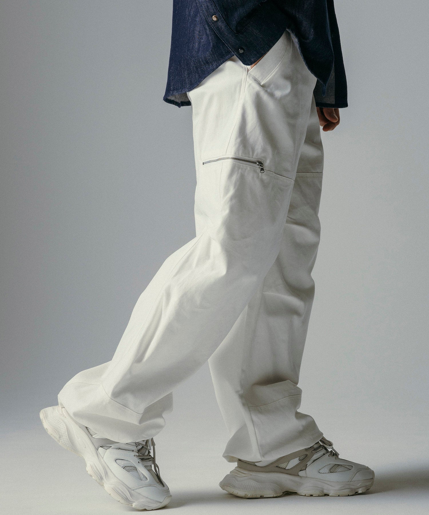 【12月上旬お届け予約商品】ワイドストレート カーゴパンツ