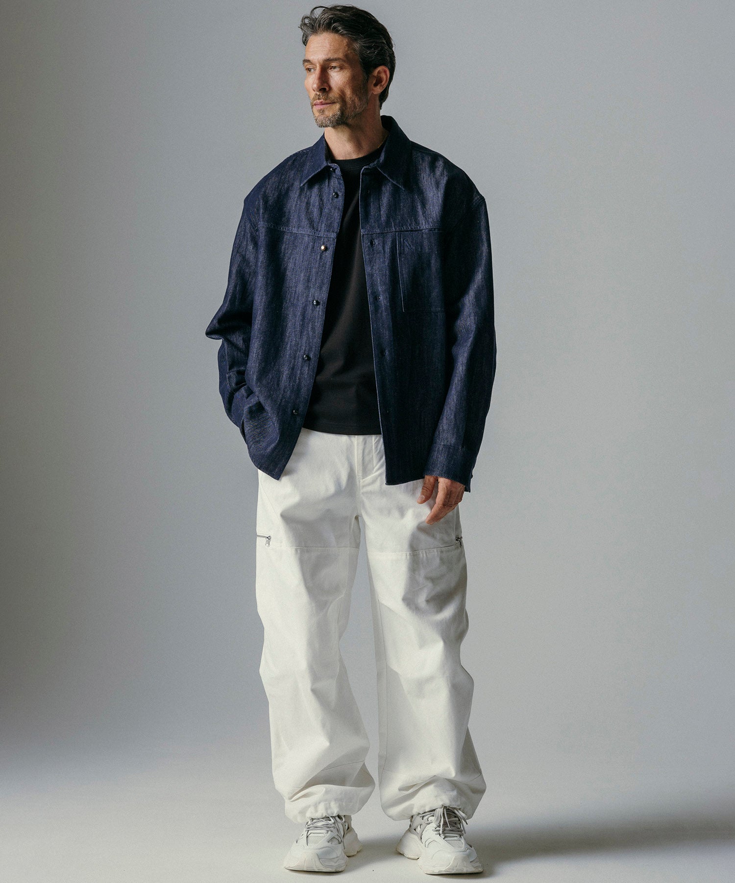 【12月上旬お届け予約商品】ワイドストレート カーゴパンツ