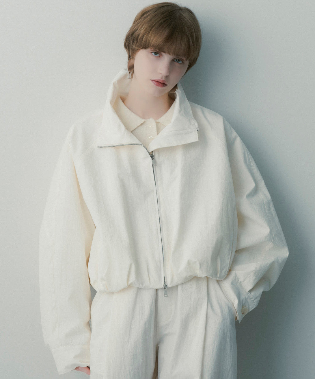 コットンナイロン バルーンジャケット
