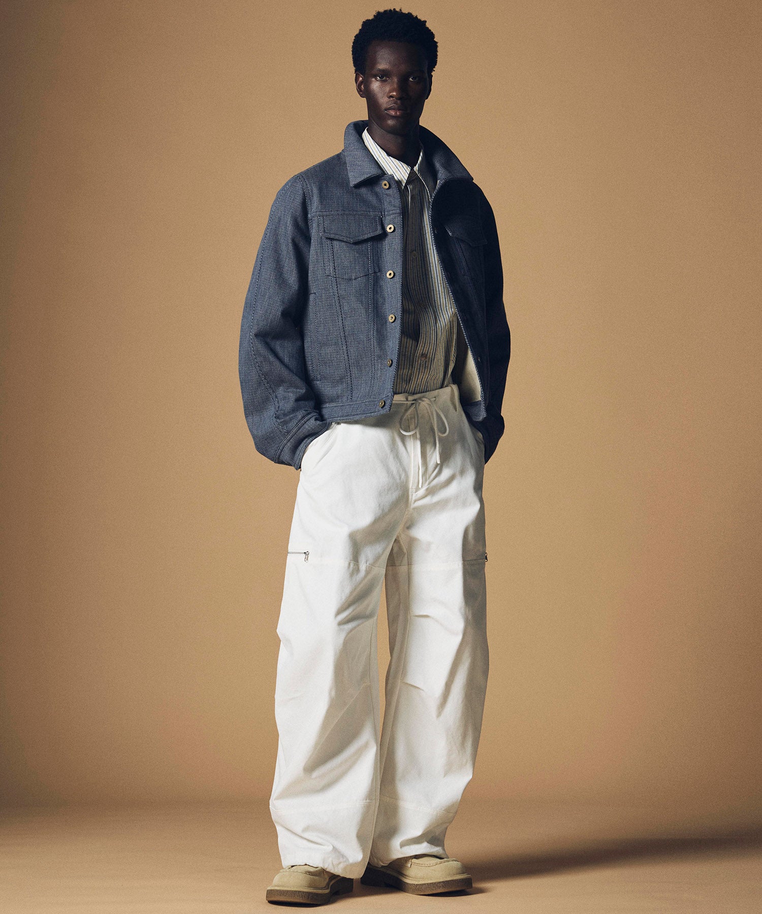 【12月上旬お届け予約商品】ワイドストレート カーゴパンツ