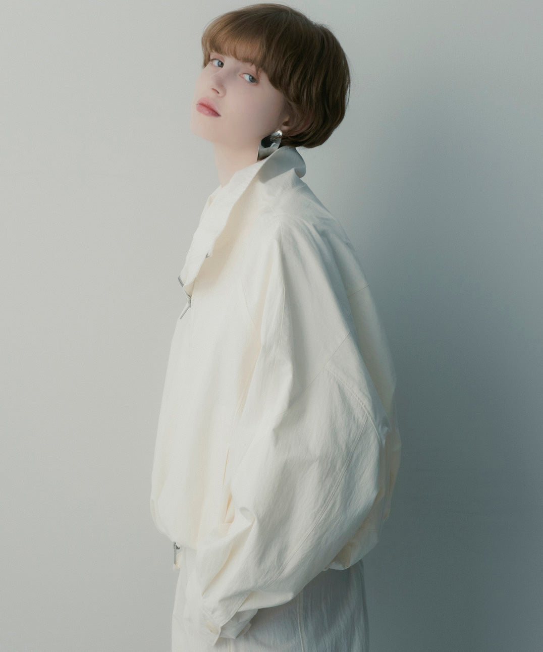 コットンナイロン バルーンジャケット