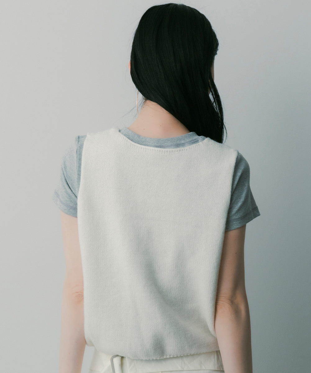 ウールニットベスト