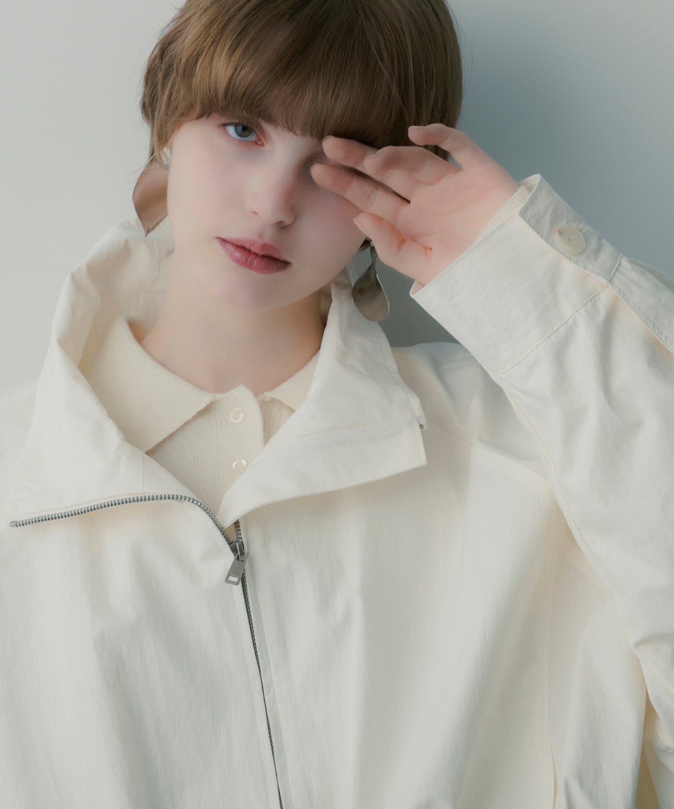 コットンナイロン バルーンジャケット